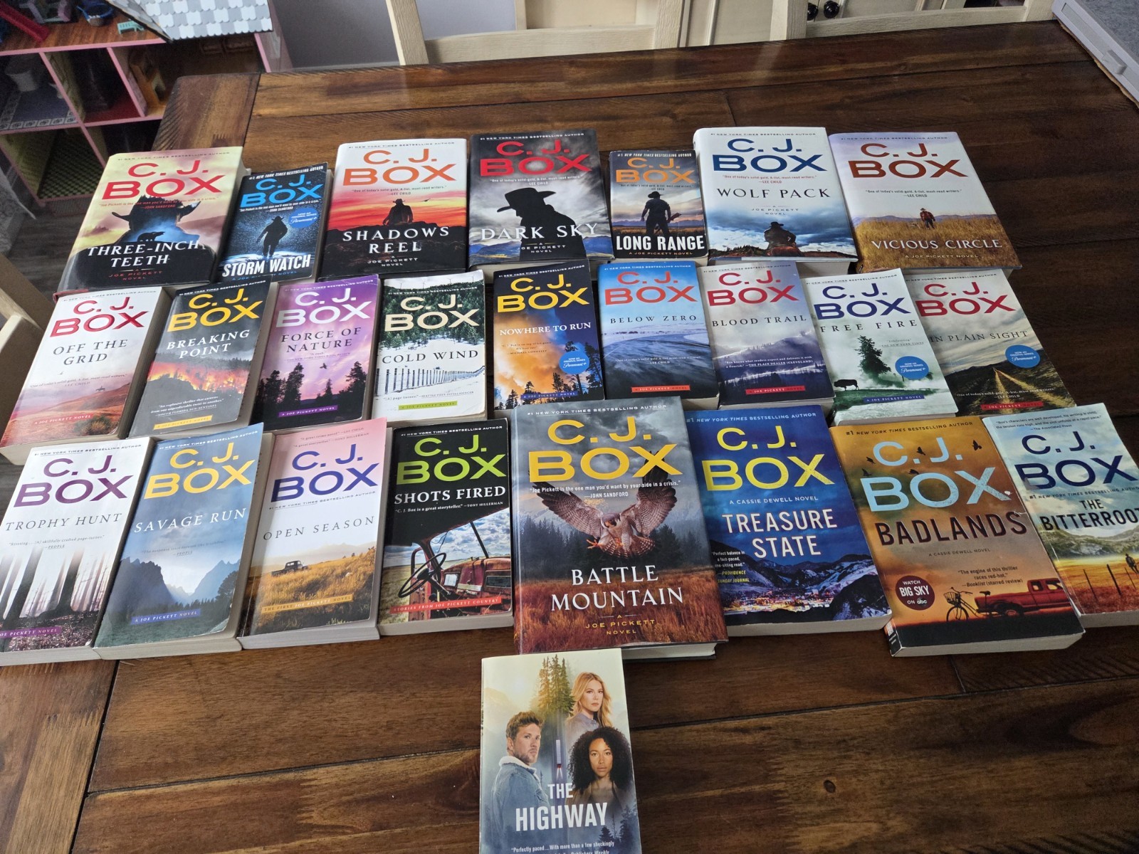 Lot of 25 Joe Pickett books by C.J. Box Open Season Wolf Pack Dark Sky HC/PB