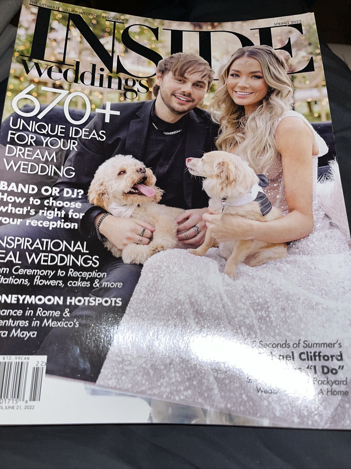 INSIDE WEDDINGS MAGAZINE ,SPRING 2022 ,670 + IDEAS FOR YOUR DREAM WEDDING E-23