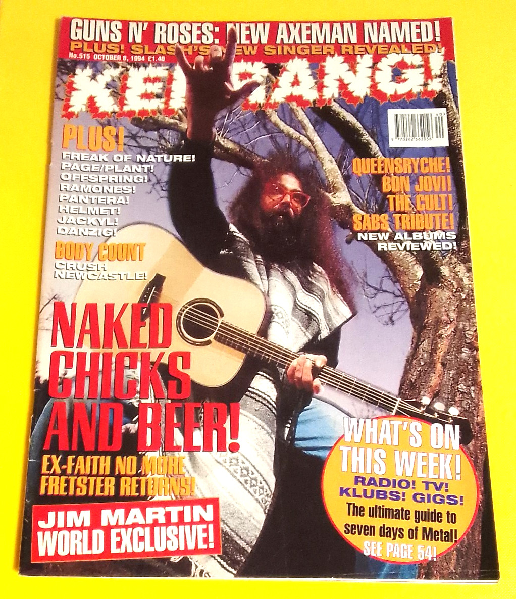 Kerrang! No.515 October 8 1994 – Faith No More, Jim Martin, Guns N’ Roses
