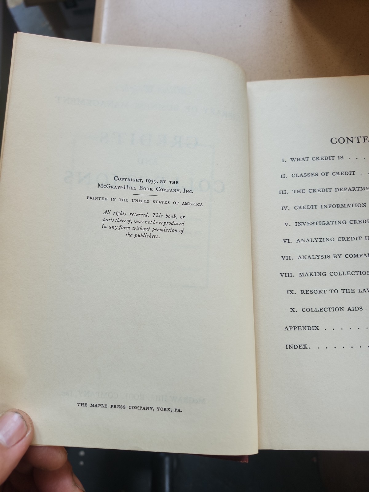Milton Wright’s Library Of Business Management Credits & Collections 1939