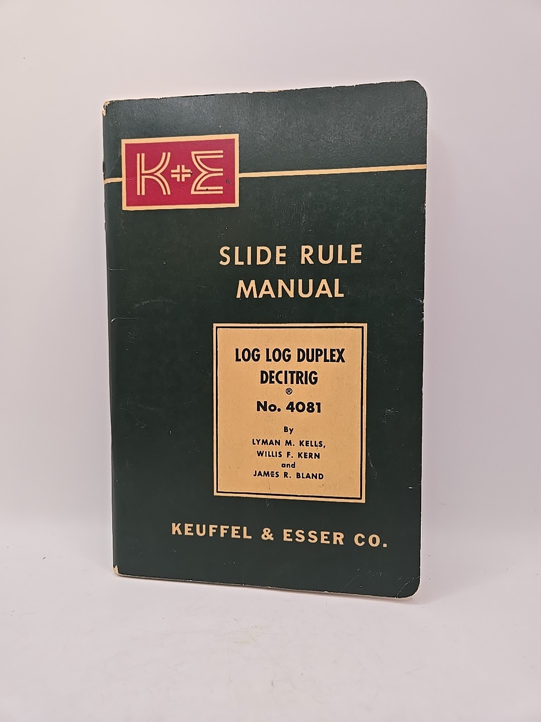 1955 K&E Slide Rule Manual No. 4081 Log Duplex Vector Keuffel & Esser Booklet