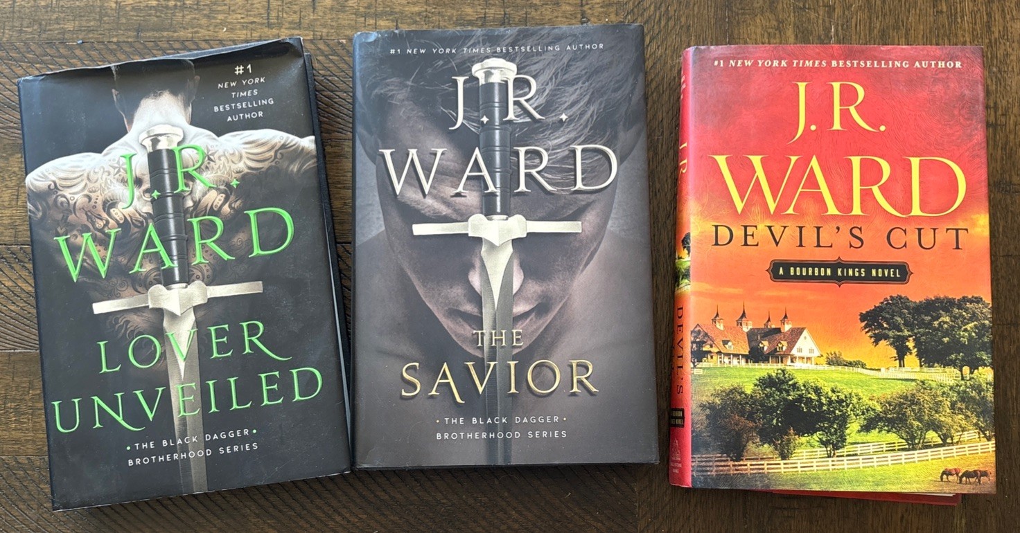 J.R. WARD LOT Of 3 HARDCOVER BOOKS SIGNED