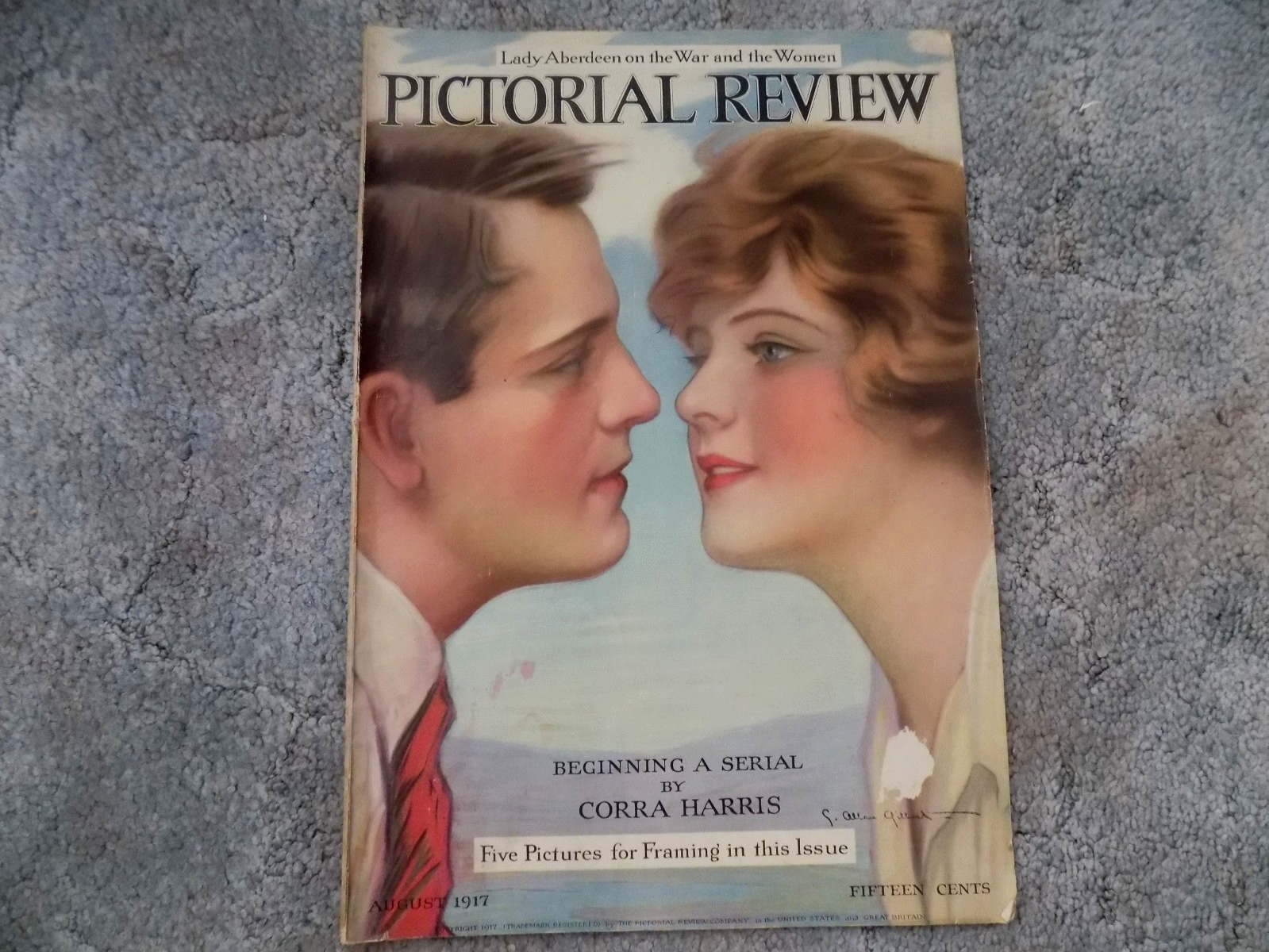 Vintage August 1917 Pictorial Review Magazine-66 Pages