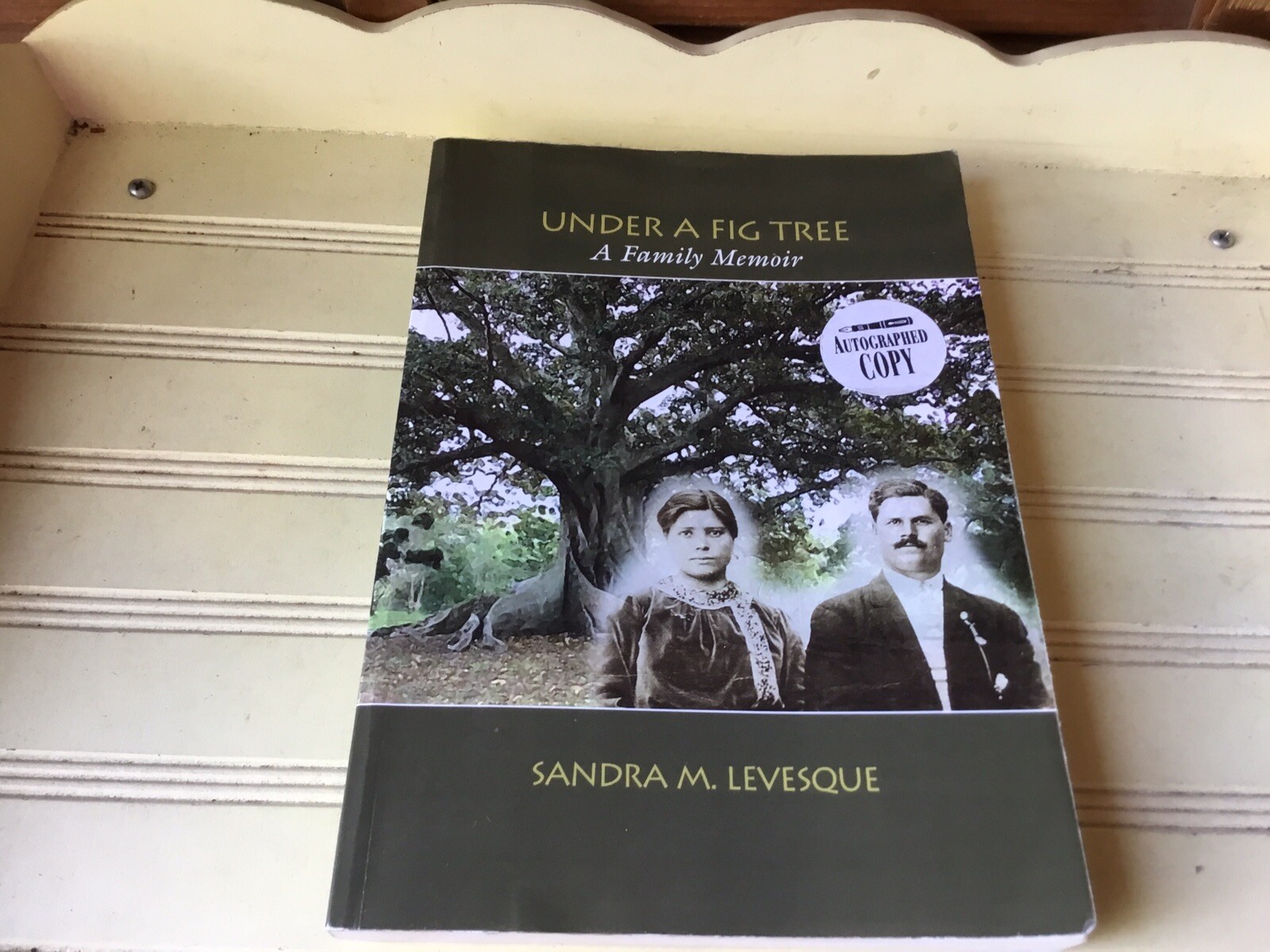 UNDER A FIG TREE A FAMILY MEMOIR by SANDRA M. LEVESQUE AUTOGRAPHED RUTLAND VT