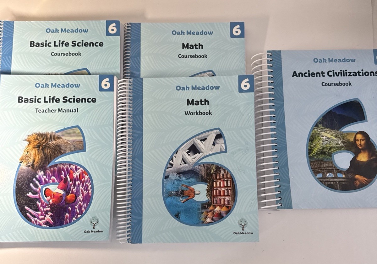 Oak Meadow Grade 6, Coursebooks & Teacher Manuals (2019)