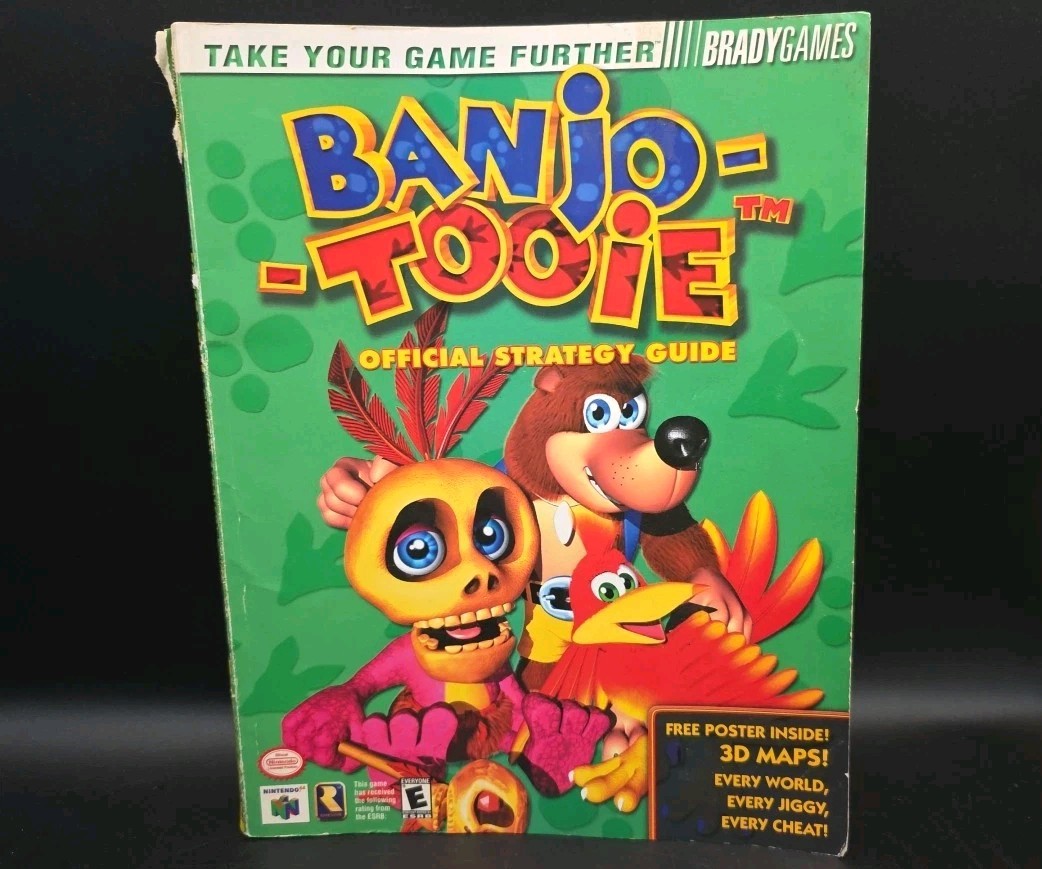 Banjo-Tooie Brady Official Strategy Guide N64 Nintendo 64. Rare NO POSTER