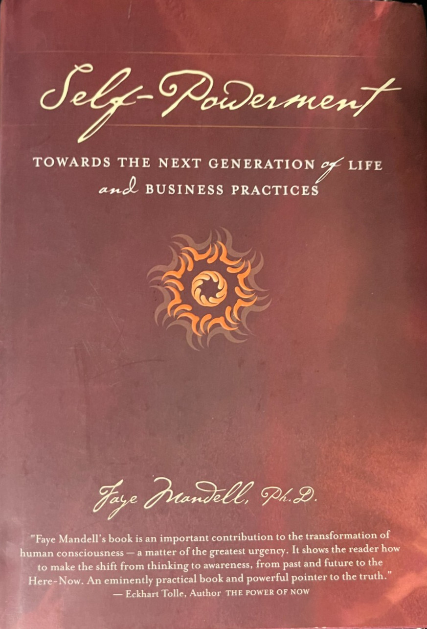 Self-Powerment Towards a New Way of Living by Faye Mandell 2003 Hardcover book