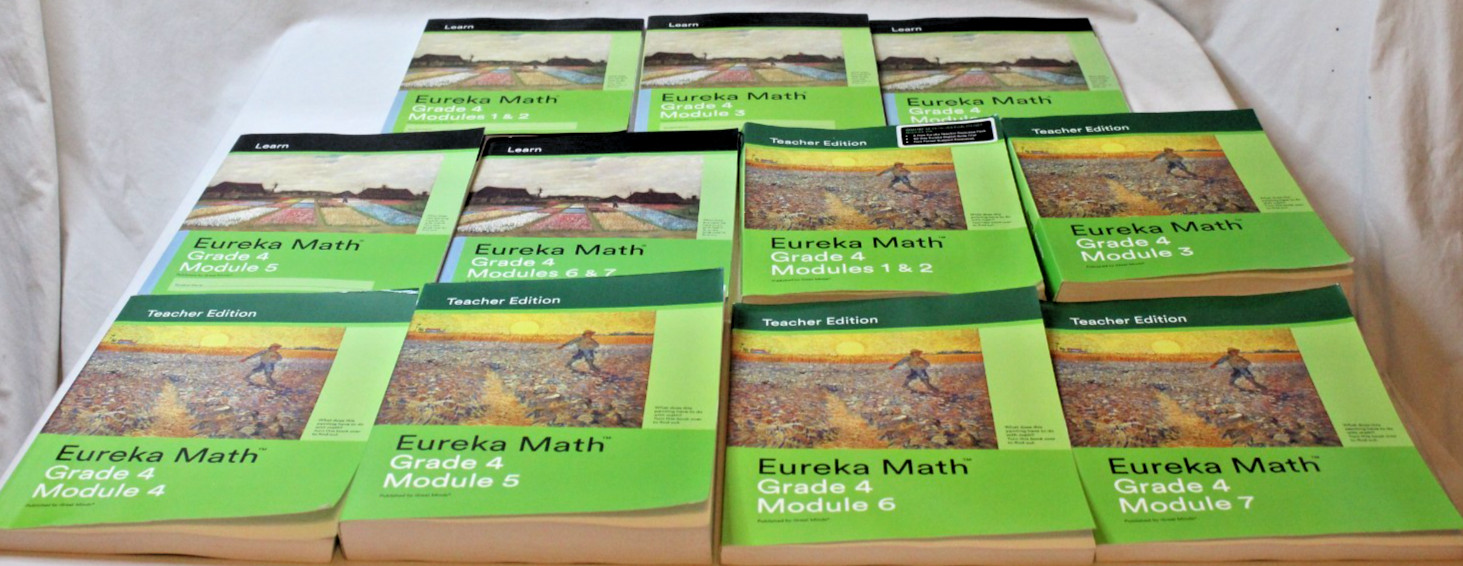 Great Minds Eureka Math Grade 4 Teacher & Student Edition Set Modules 1-7