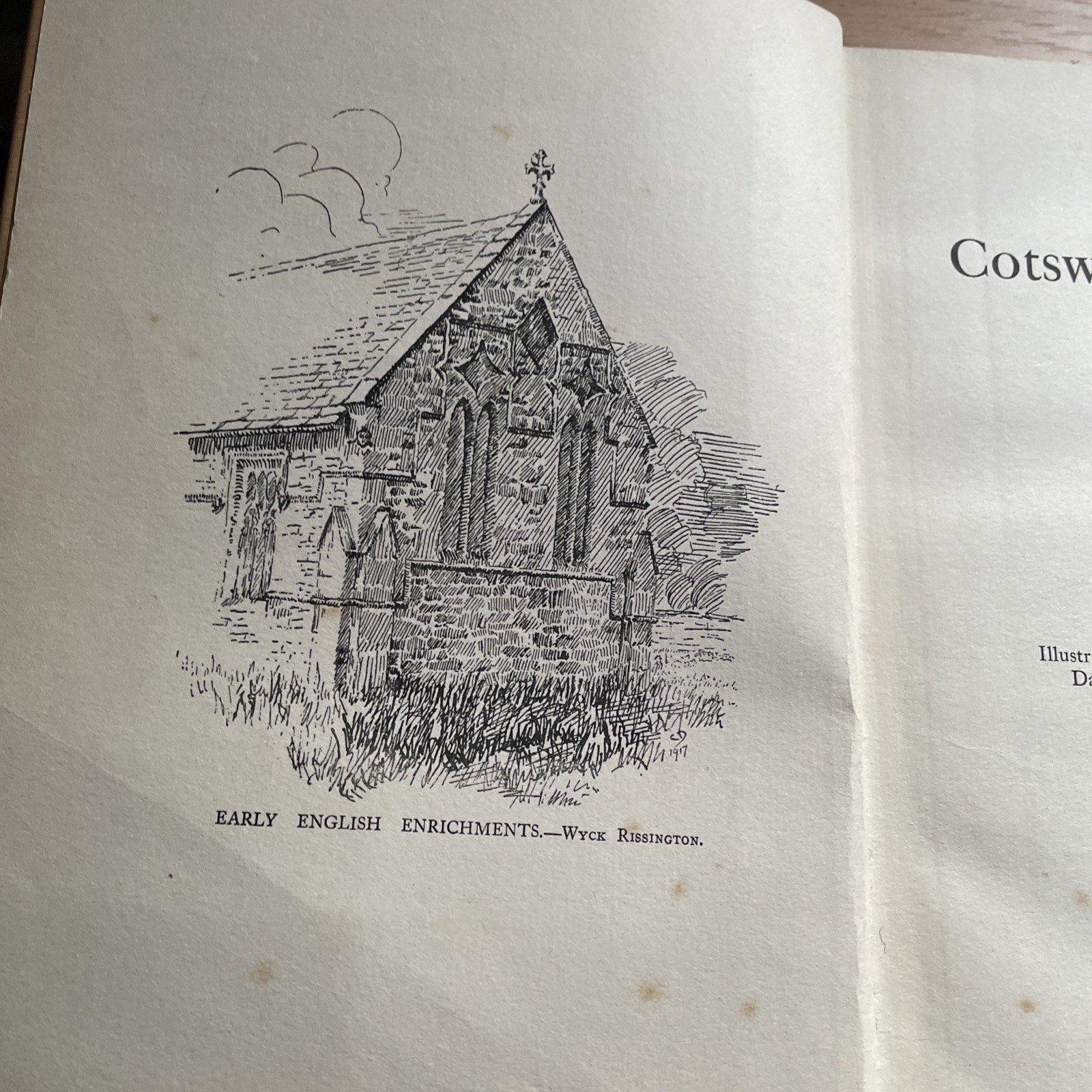 Ancient Cotswold Churches – Ulric Daubeny Hardback 1921 Signed & Numbered Ex Lib