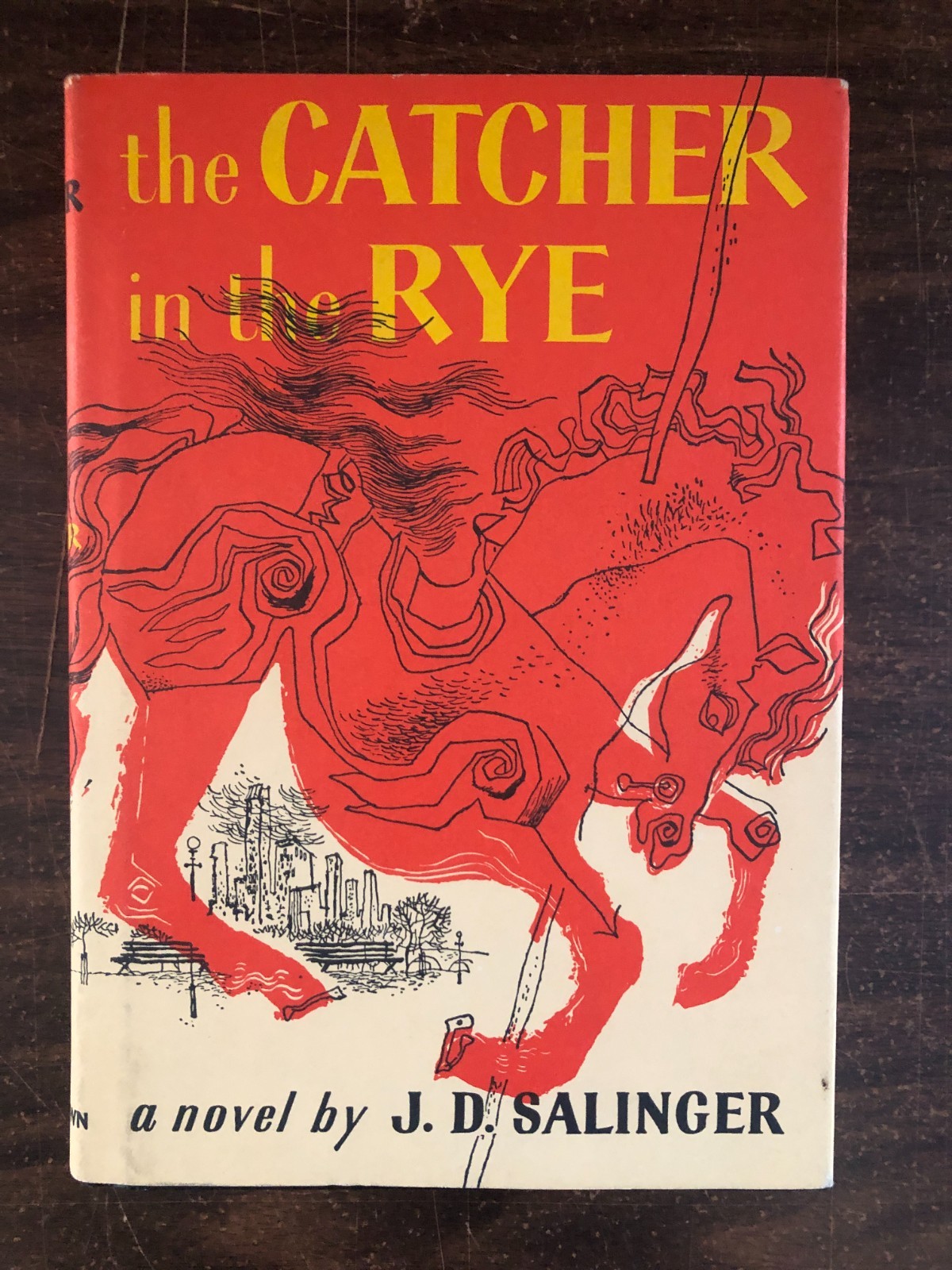 1983 BOMC The Catcher in the Rye J D SALINGER GUTTER CODE hb 5m Little Brown dj
