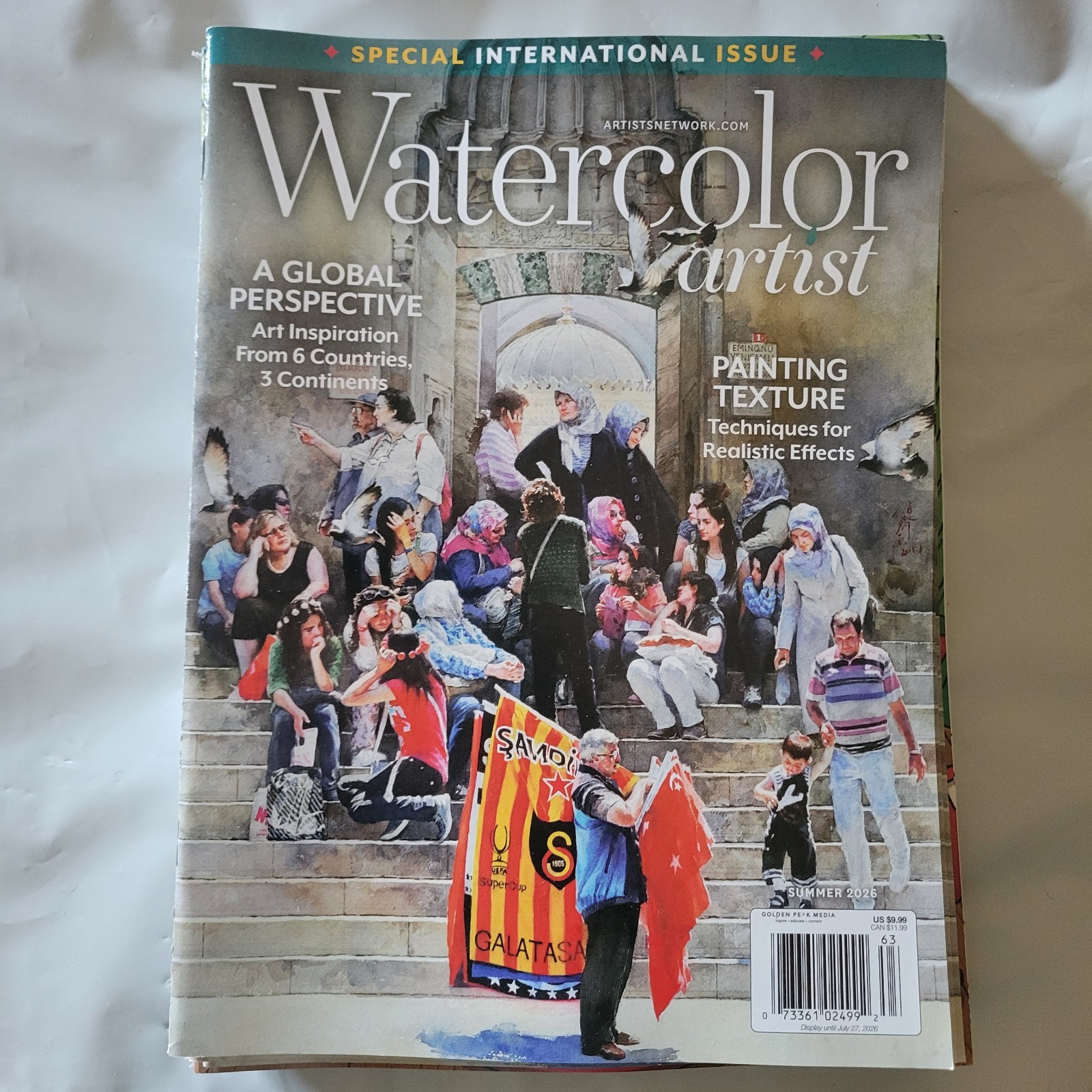 WATERCOLOR ARTIST MAGAZINE Summer 2026 ~ International Issue ~ Painting Texture