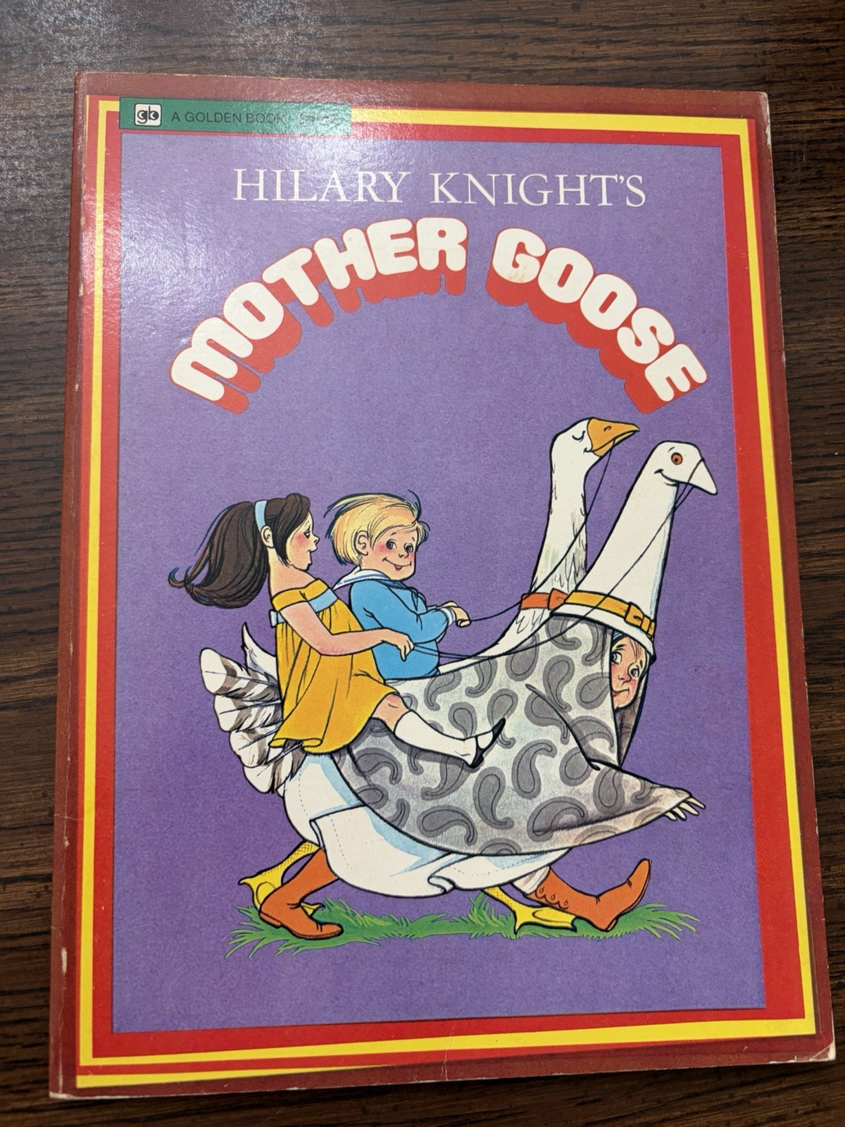 Hilary Knights Mother Goose Vintage Golden Book 1972 Paperback Nursery Rhymes