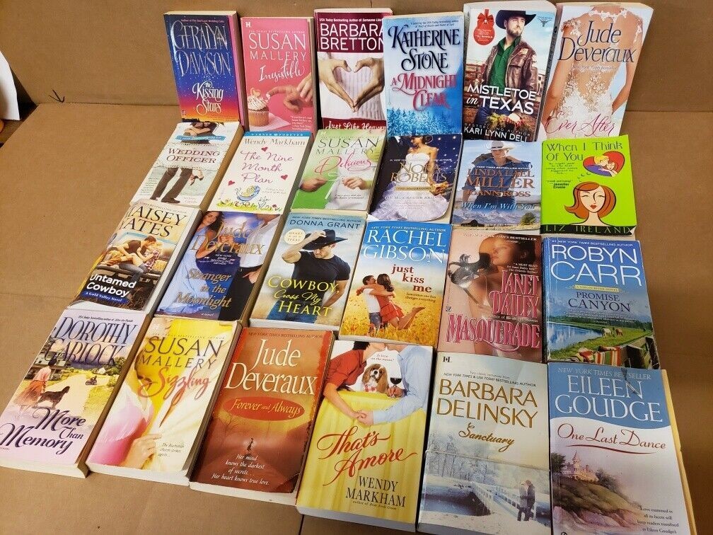 Lot of 12 Paperback Romance Contemporary Love Stories – Harlequin Style