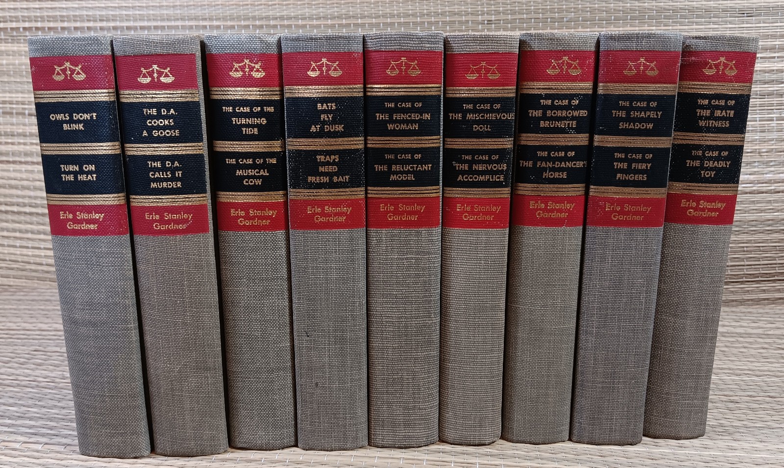 Vtg Lot/9 ERLE STANLEY GARDNER Perry Mason Mystery Hardcover Walter J Black #4