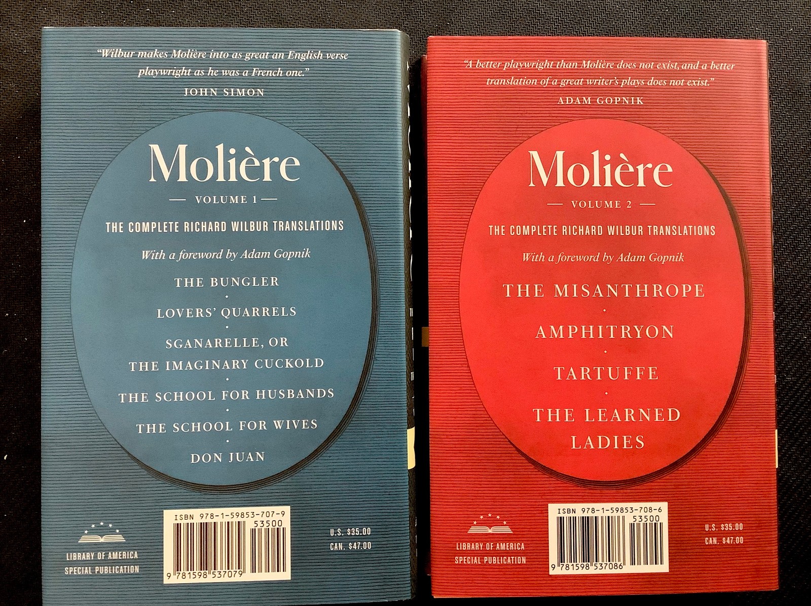 Moliere: The Complete Richard Wilbur Translations (2022, Hardcover Boxed Set)