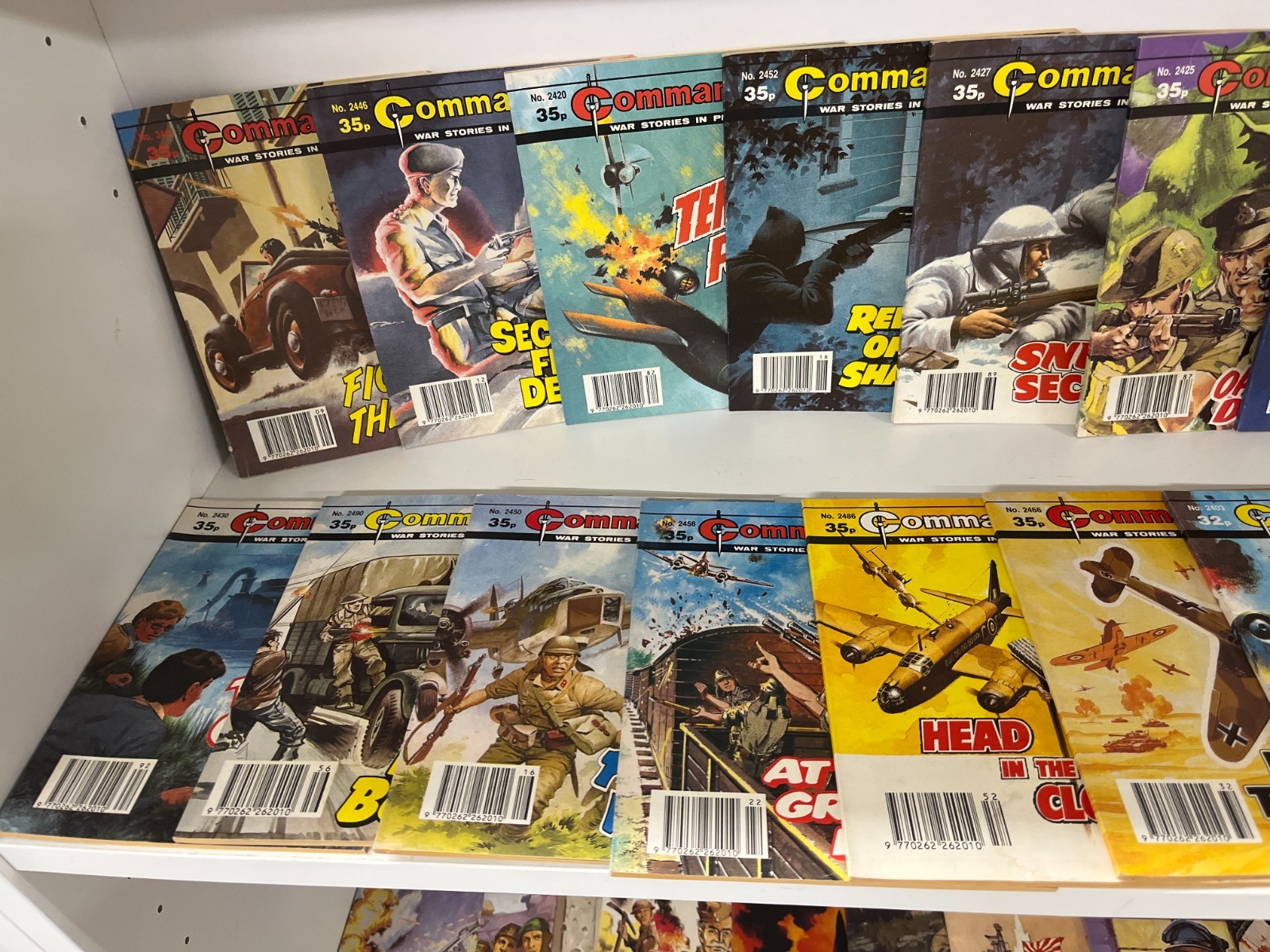 Mixed Lot 92 Commando War Comics Issues #2400-2599 Vintage UK Military Lot