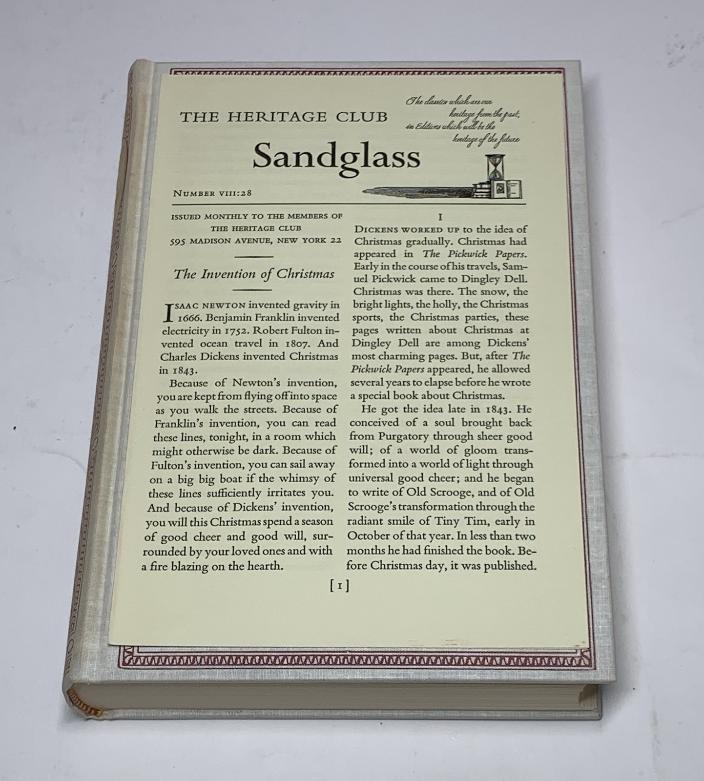Five Christmas Novels Charles Dickens 1939 Heritage Press Sandglass Illustrated