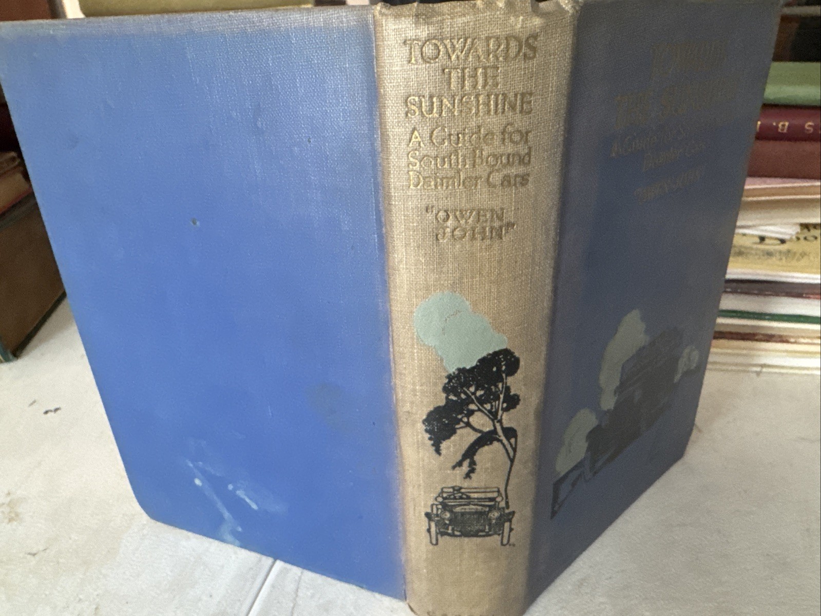 Antique 1919 TOWARDS THE SUNSHINE GUIDE TO SOUTHBOUND DAIMLER CARS- Owen John