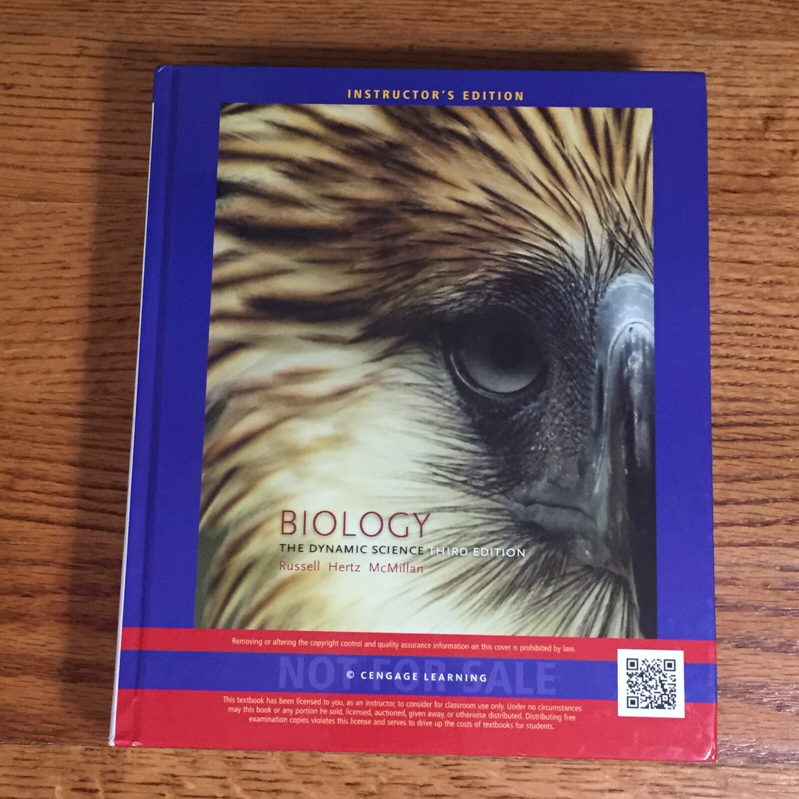 Biology The Dynamic Science 3rd Edition Russell Hertz McMillan Instructor’s Ed.