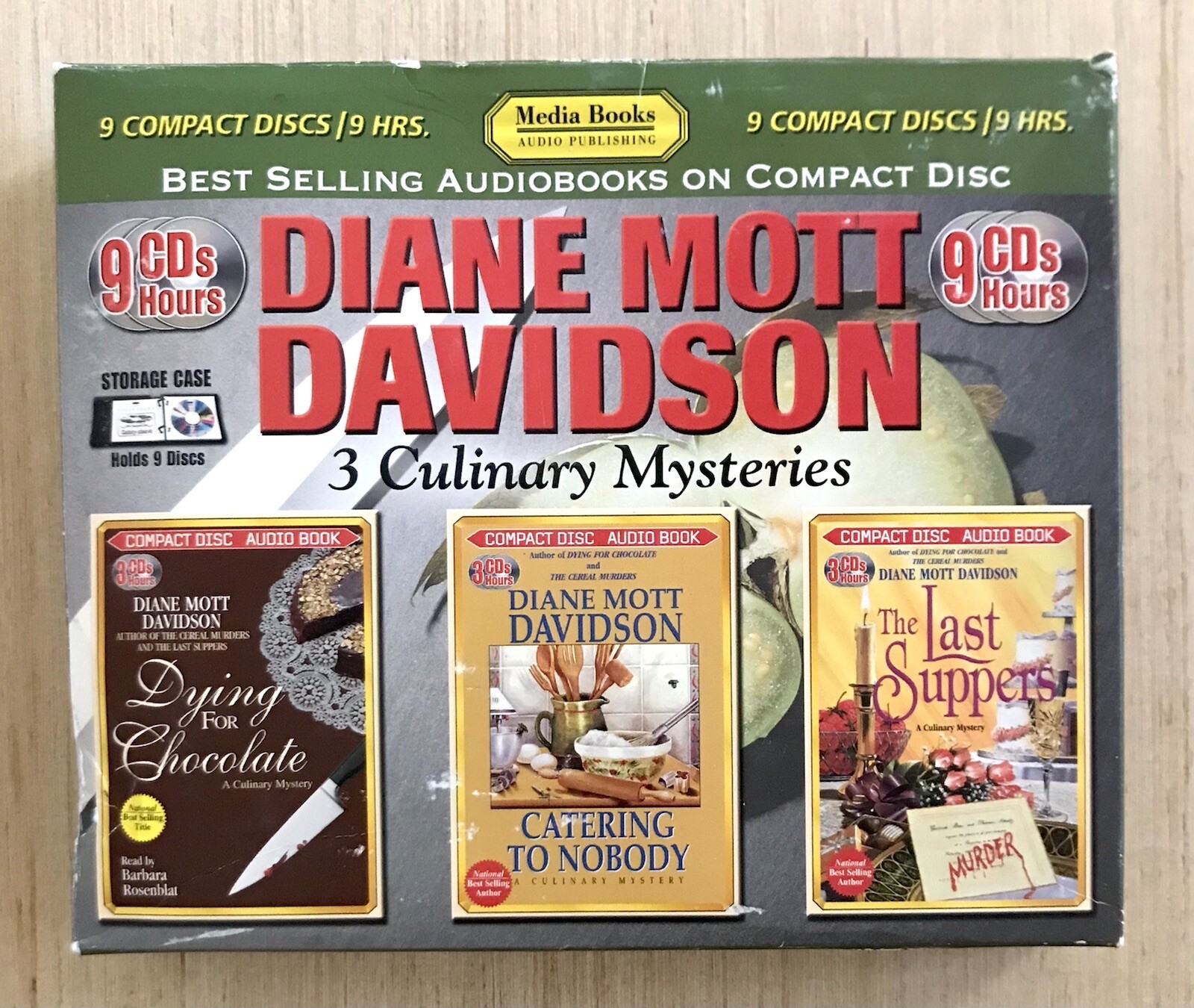 Diane Mott Davidson 3 Culinary Mysteries Audio Books 9 CDs Media Books