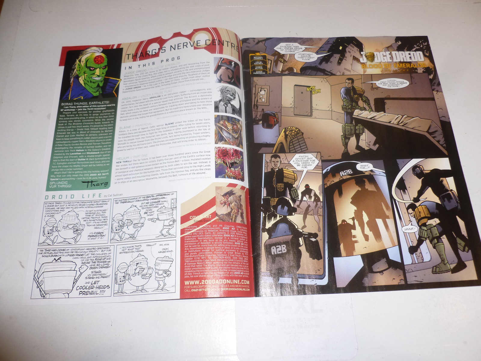 2000 AD Comic – PROG 1934 – Date 10/06/2015 – UK Paper Comic