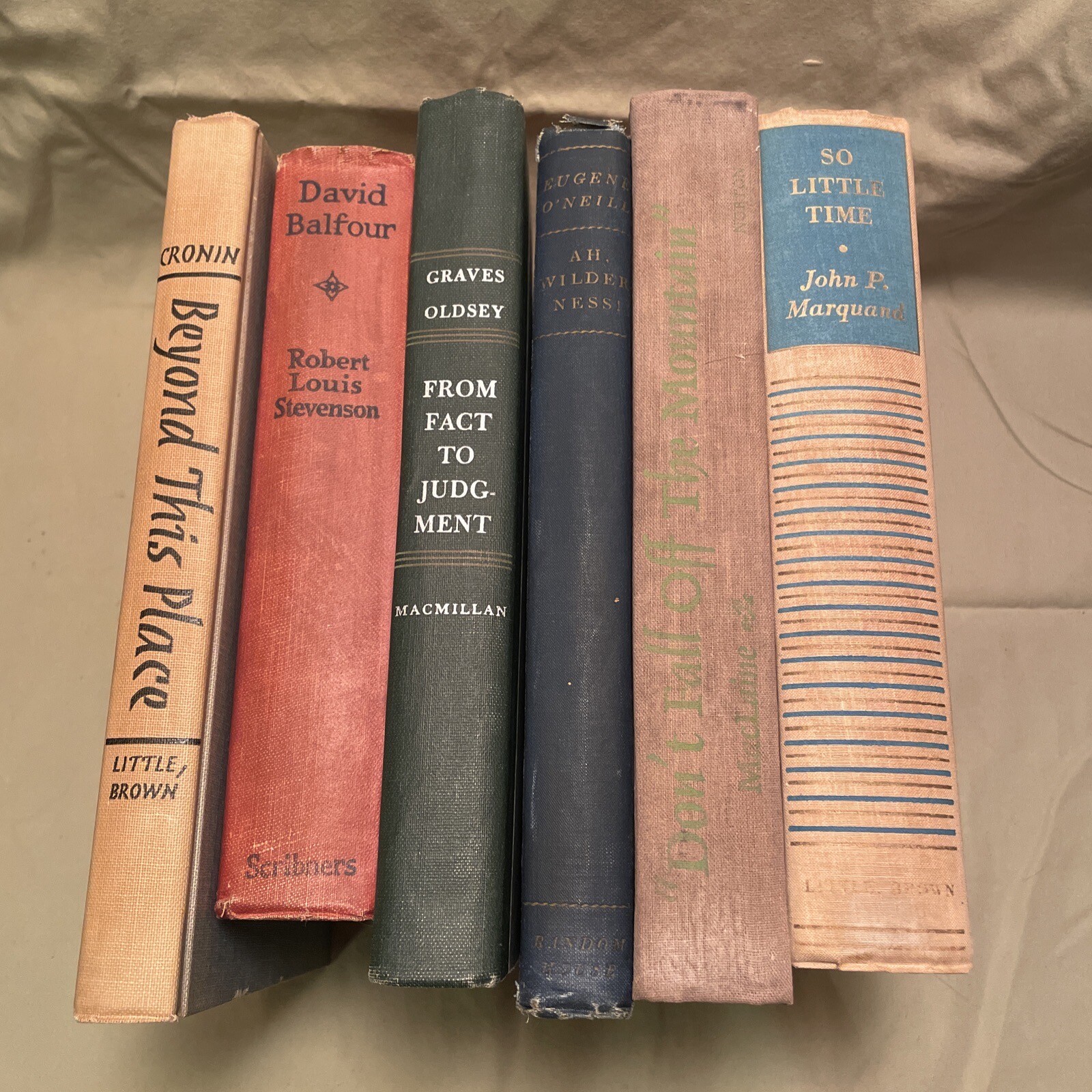 Six Old Vintage Books