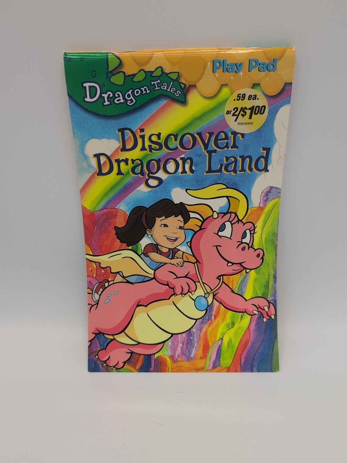 Vintage Dragon Tales Discover Dragon Land Play Pad Color Book Activity Book RARE