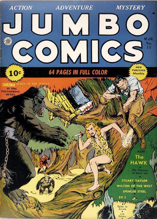 Jumbo Comics, Fiction House, 127 Issues, Vintage Golden Age Comics PDF DVD C80