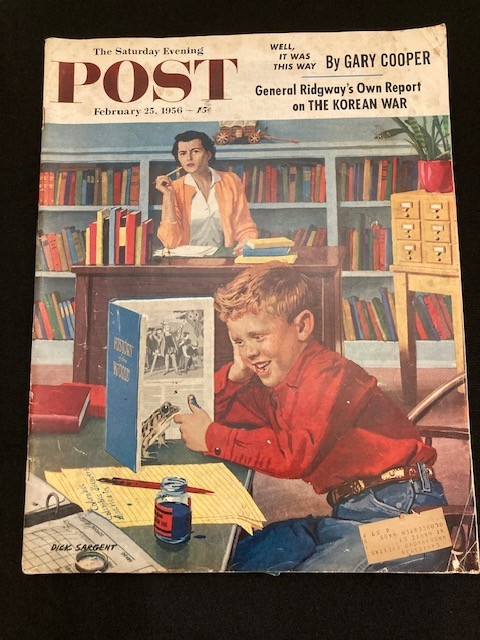 Saturday Evening Post Magazine Feb 25 1956 Pontiac John Wayne Betty Crocker
