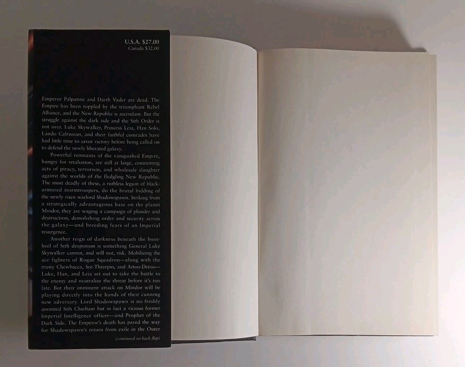 STAR WARS: Luke Skywalker and the Shadows of Mindor 1st Edition 1st Print HC DJ