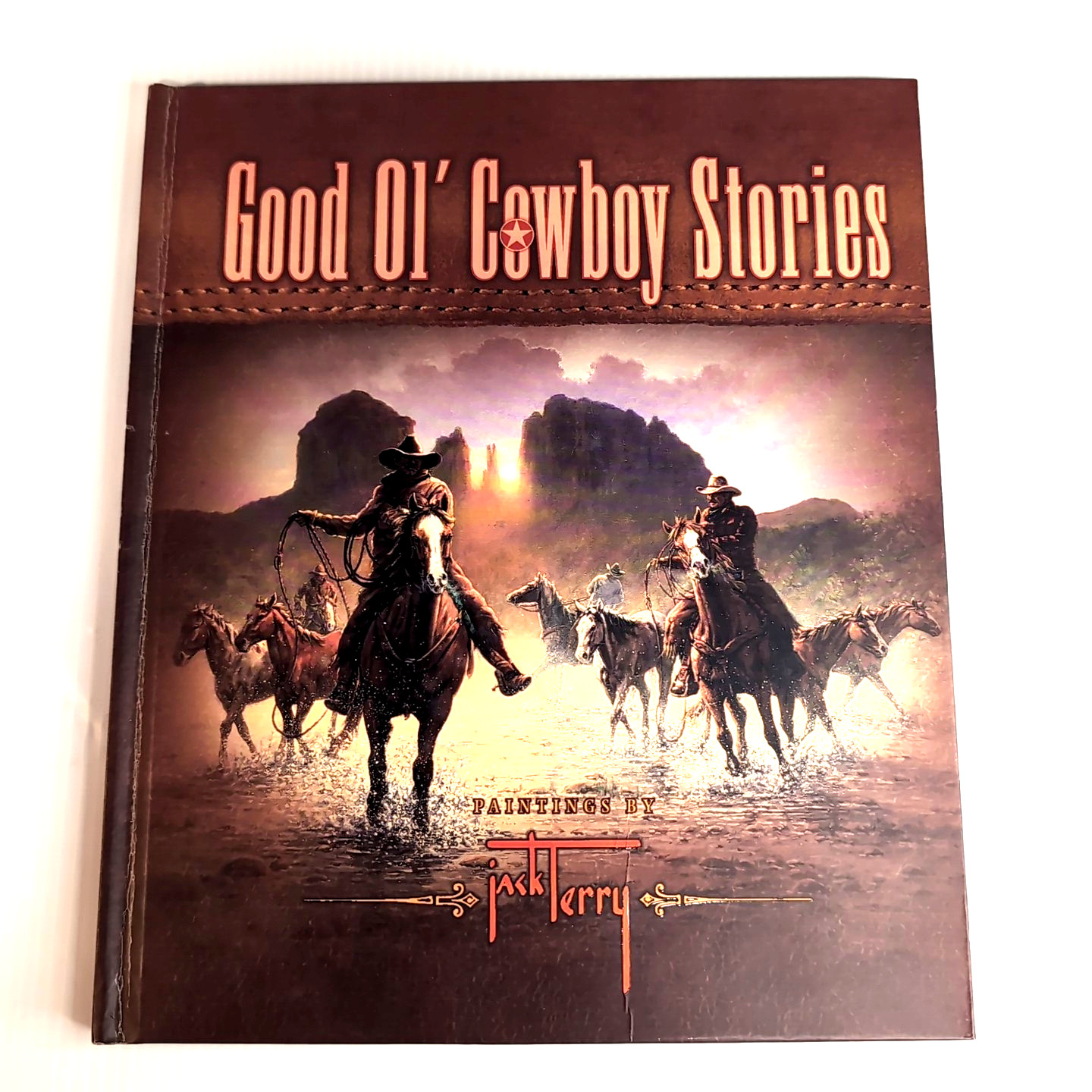 Good Ol Cowboy Stories Paintings Nonfiction Book Western Jack Terry Art HC