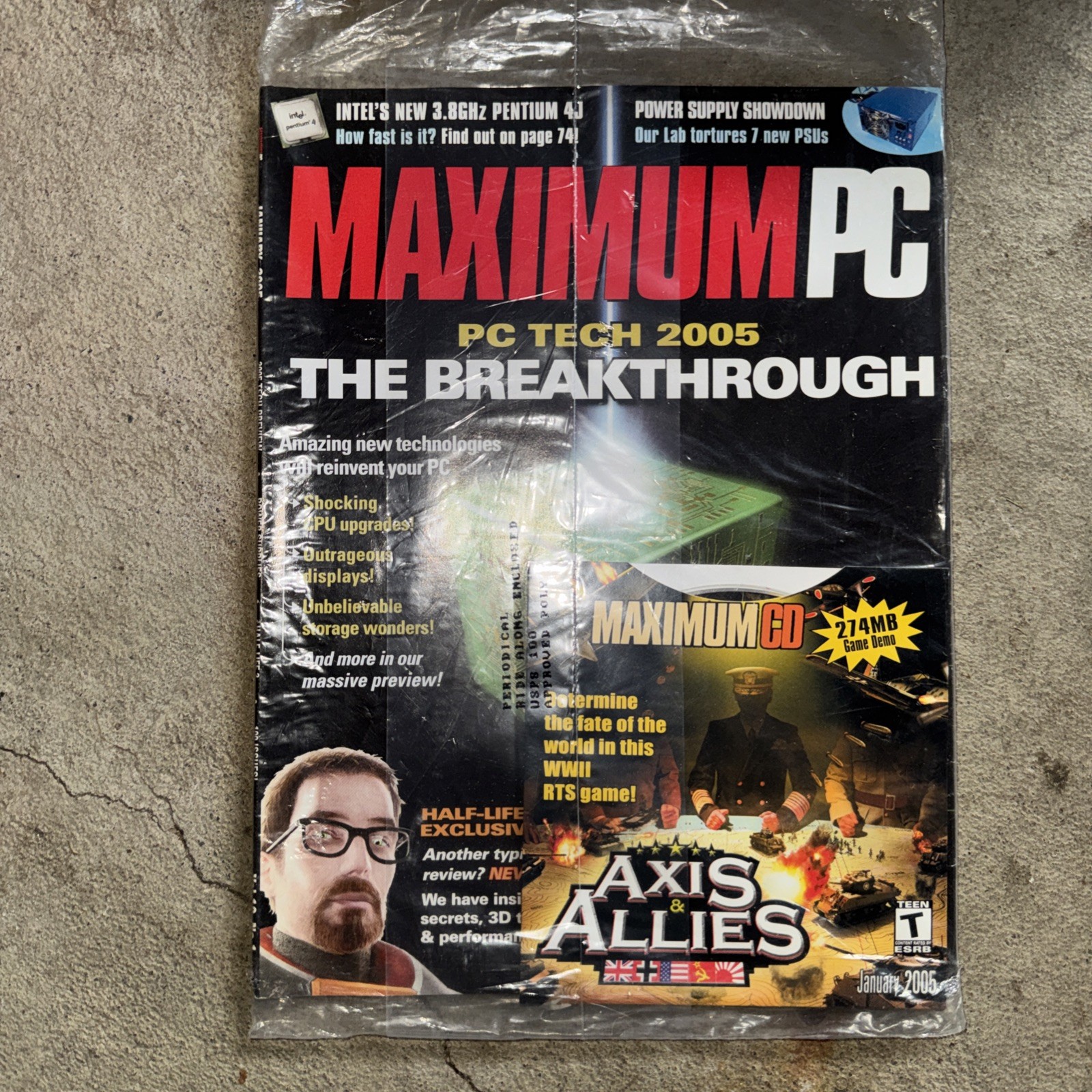 ￼ 2005 Maximum Pc Lot Of 14 Magazines With Discs In Bags ￼
