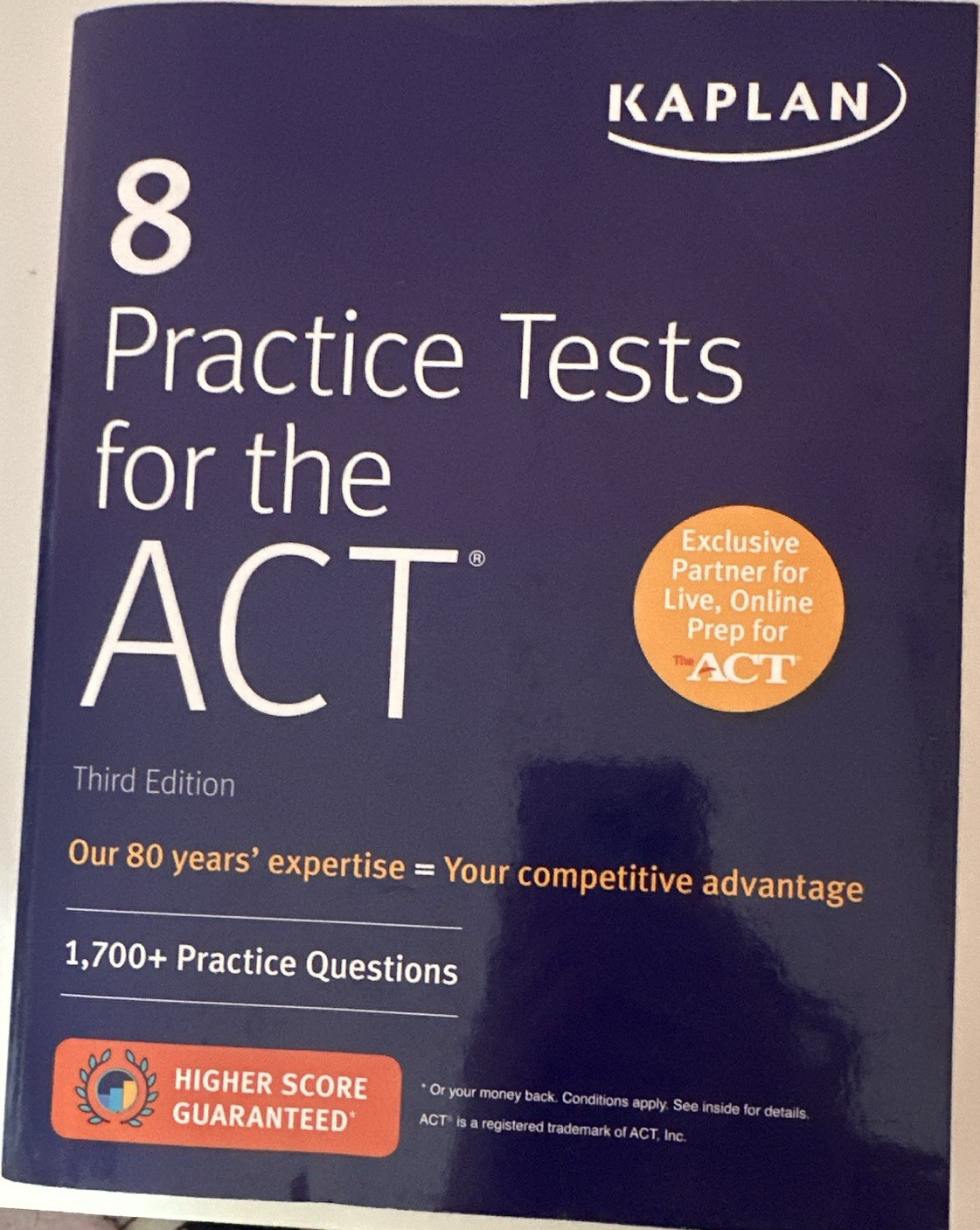 Kaplan ACT 8 Practice Tests 3rd Edition Study Guide 2015 792 Pages