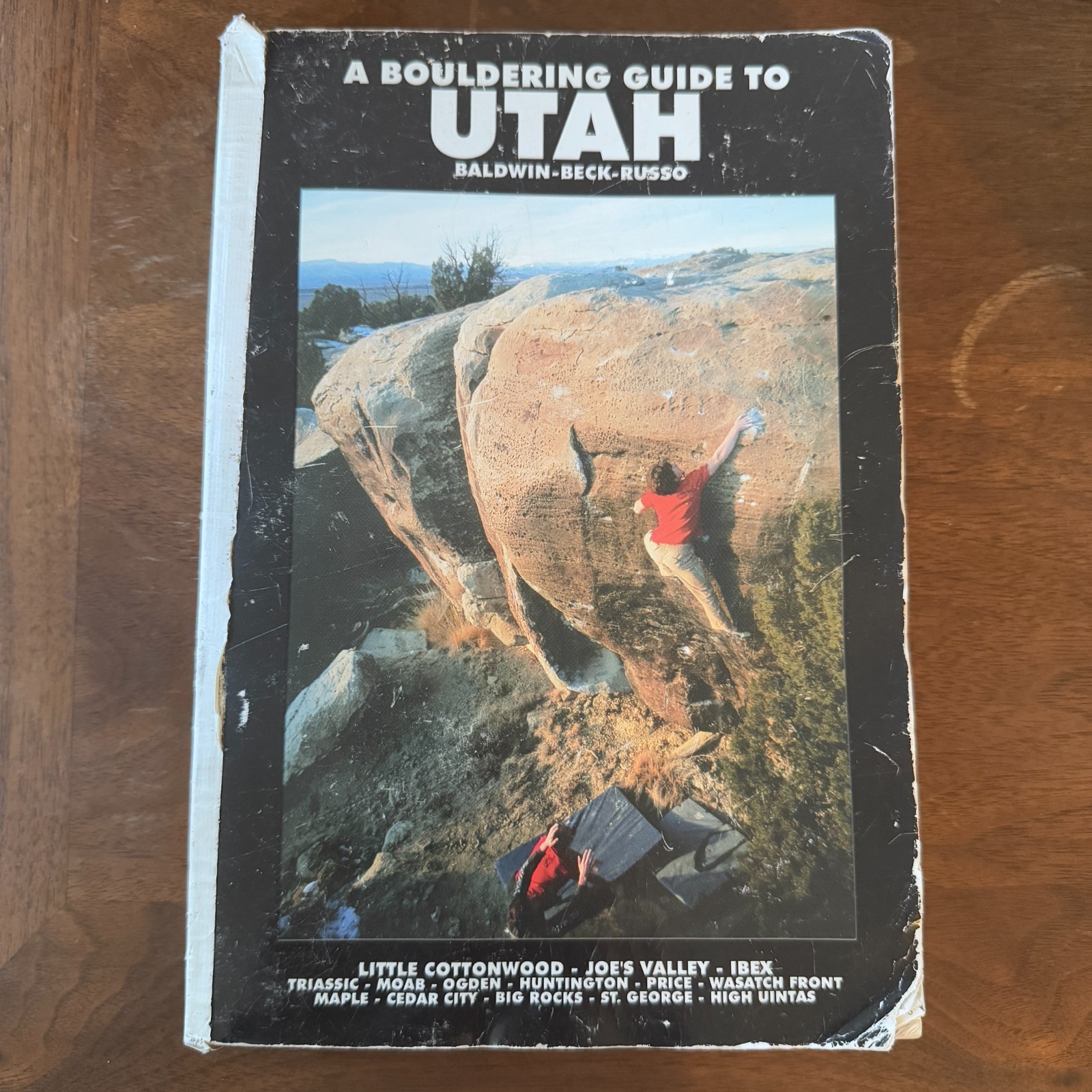 Bouldering Guide to Utah Paperback Jeff Baldwin Marc Russo Mike The Black Bible