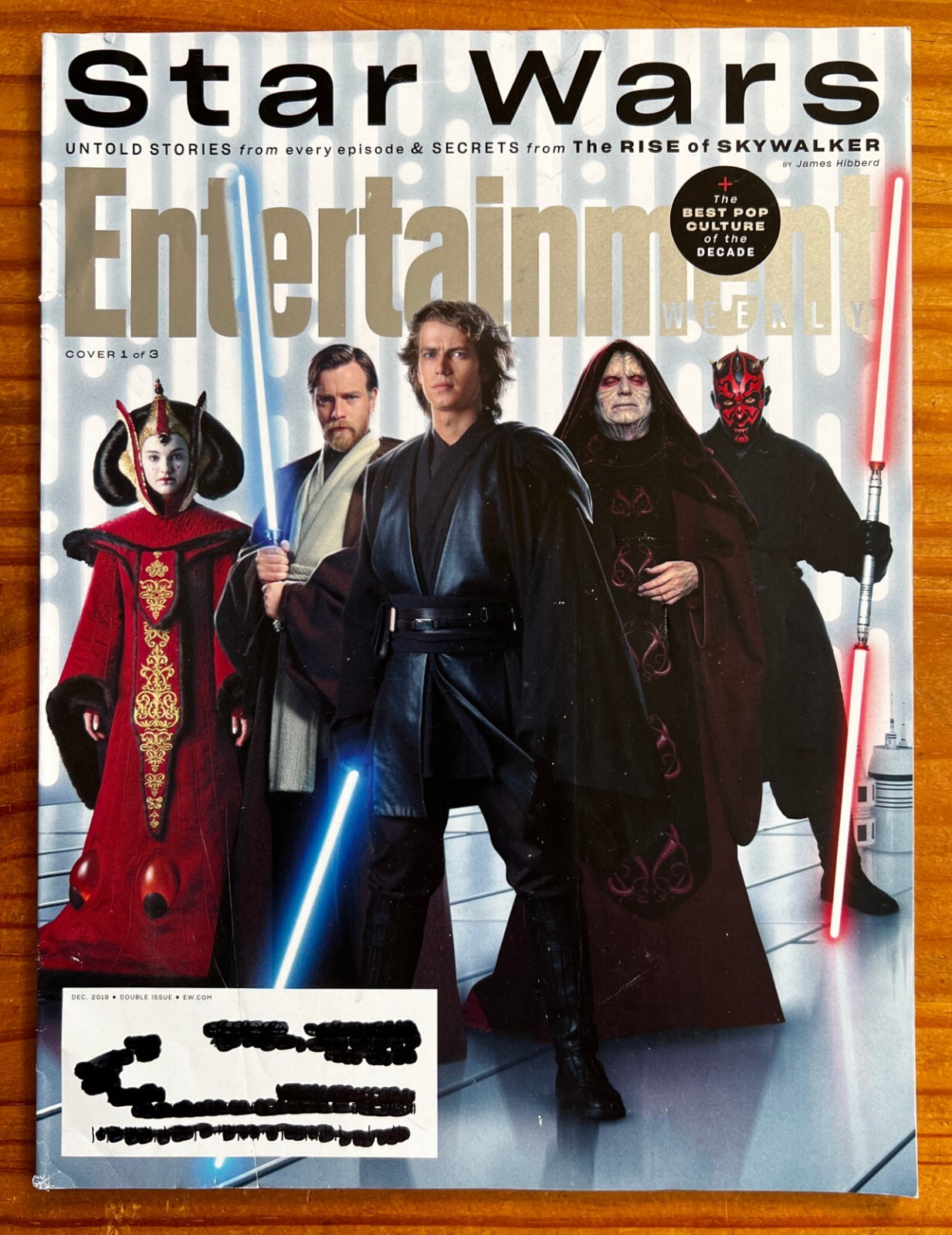 Entertainment Weekly STAR WARS The Rise of Skywalker December 2019