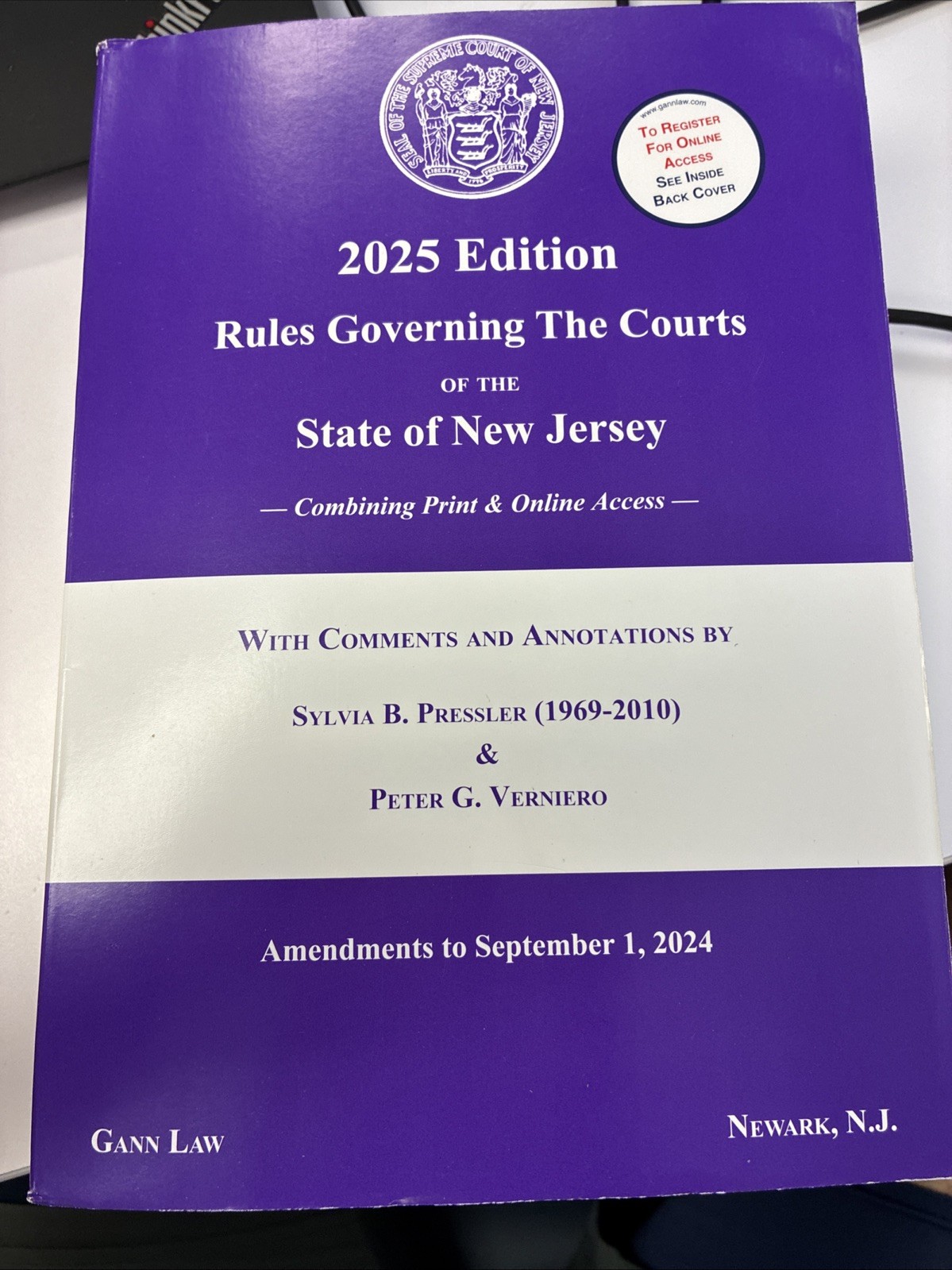 Rules Governing the Courts of the State of New Jersey 2025 Edition