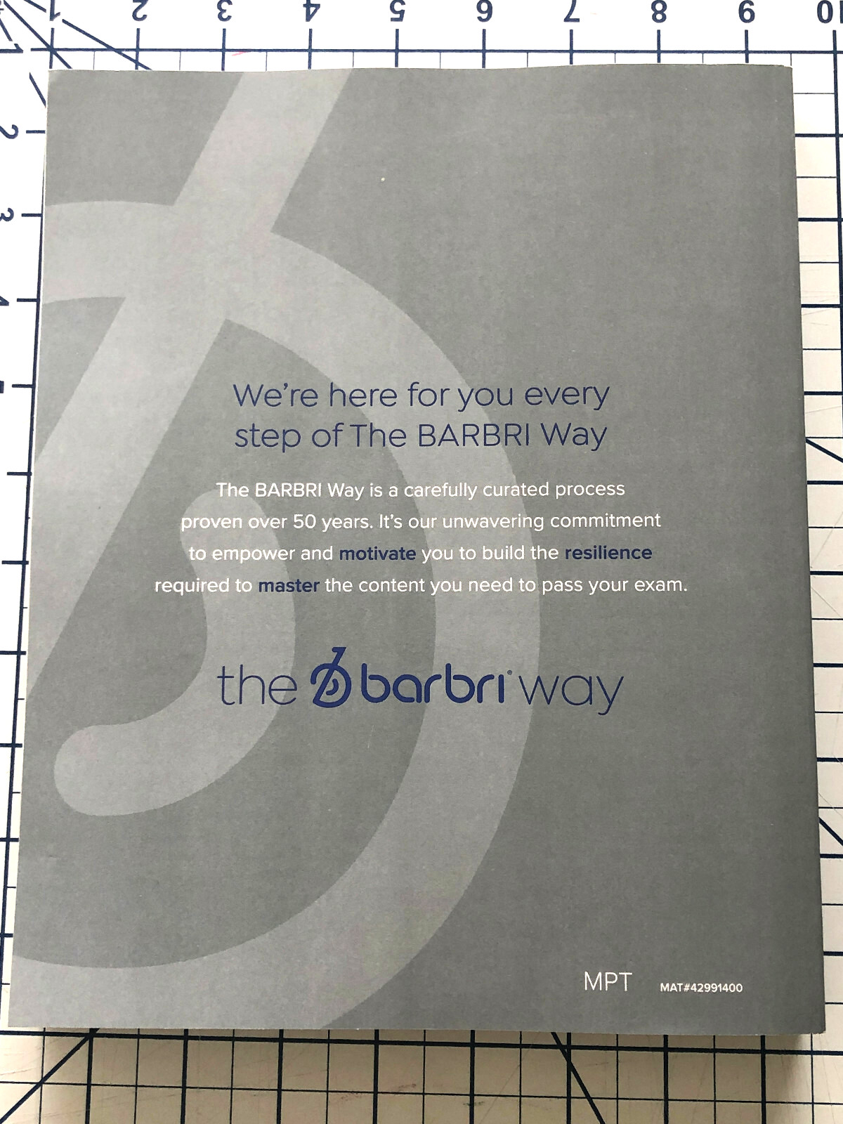 Feb 2023 Barbri Multistate Performance Test Workbook MPT Bar Exam