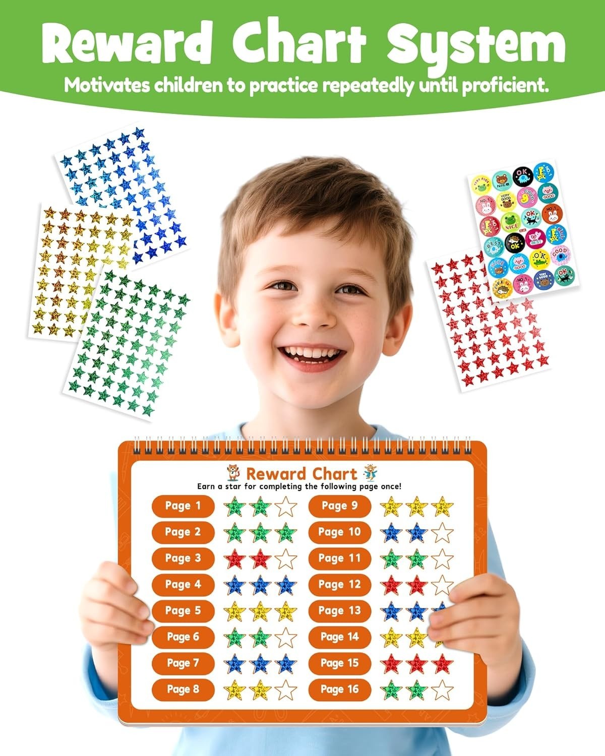 Magic Grooved Writing Practice Books for Kids, Large Grooved Handwriting Copy…