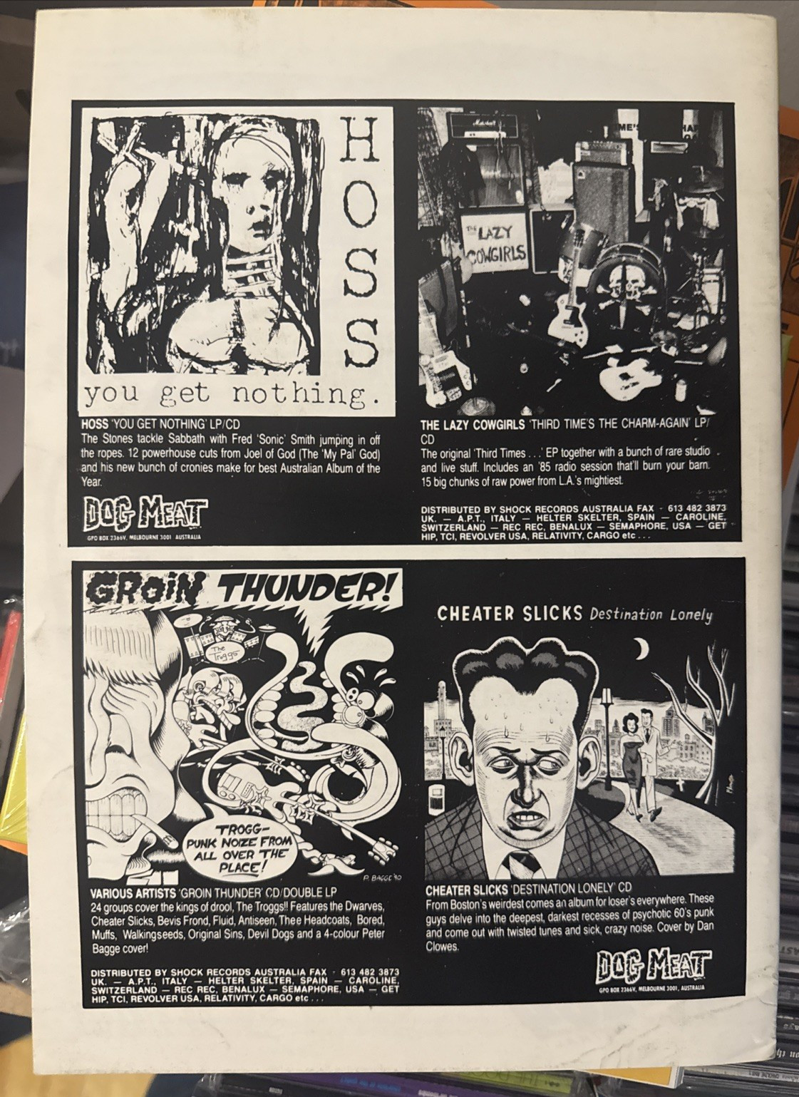 Lemon Magazine 14 1992 Zine + 7″ Celebrate Rifles Deniz Tek OZ Punk Redd Kross