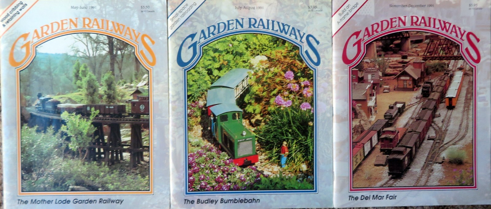 GARDEN RAILWAYS – Your Choice, Year(s) Lots, 1991-1993. 1999-2020