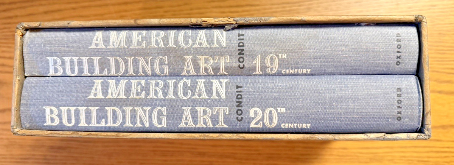 American Building Art Book Set Carl W. Condit 1960 1961 Oxford 19th 20th Century