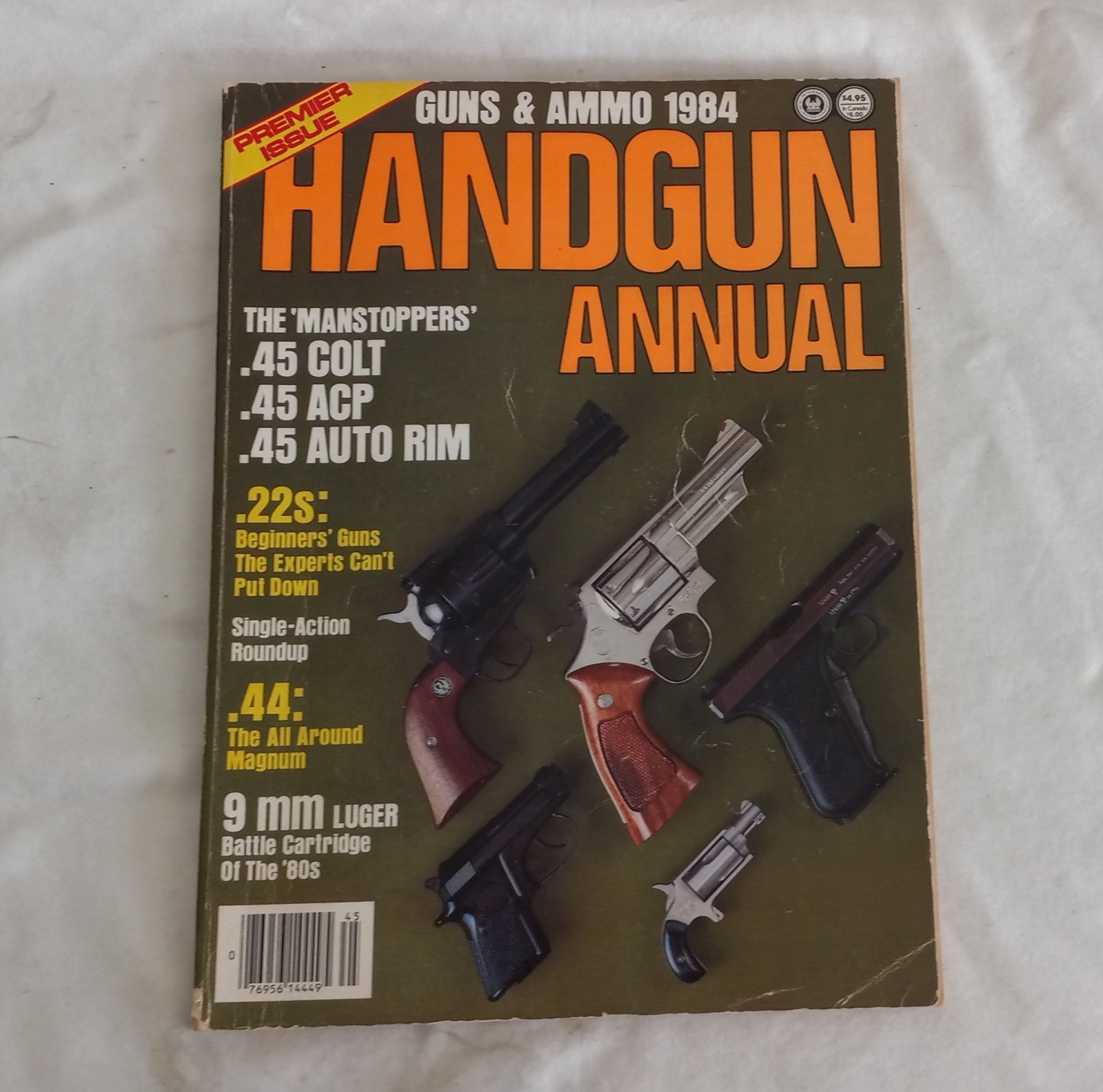 Vintage HANDGUN ANNUAL 1984 Magazine by Guns & Ammo 200 Pages Very Good Cond.