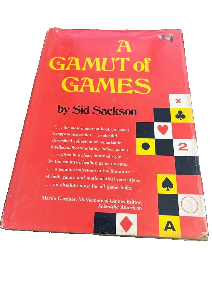 A Gamut of Games by Sid Sackson. HC with DJ. 1969. VG