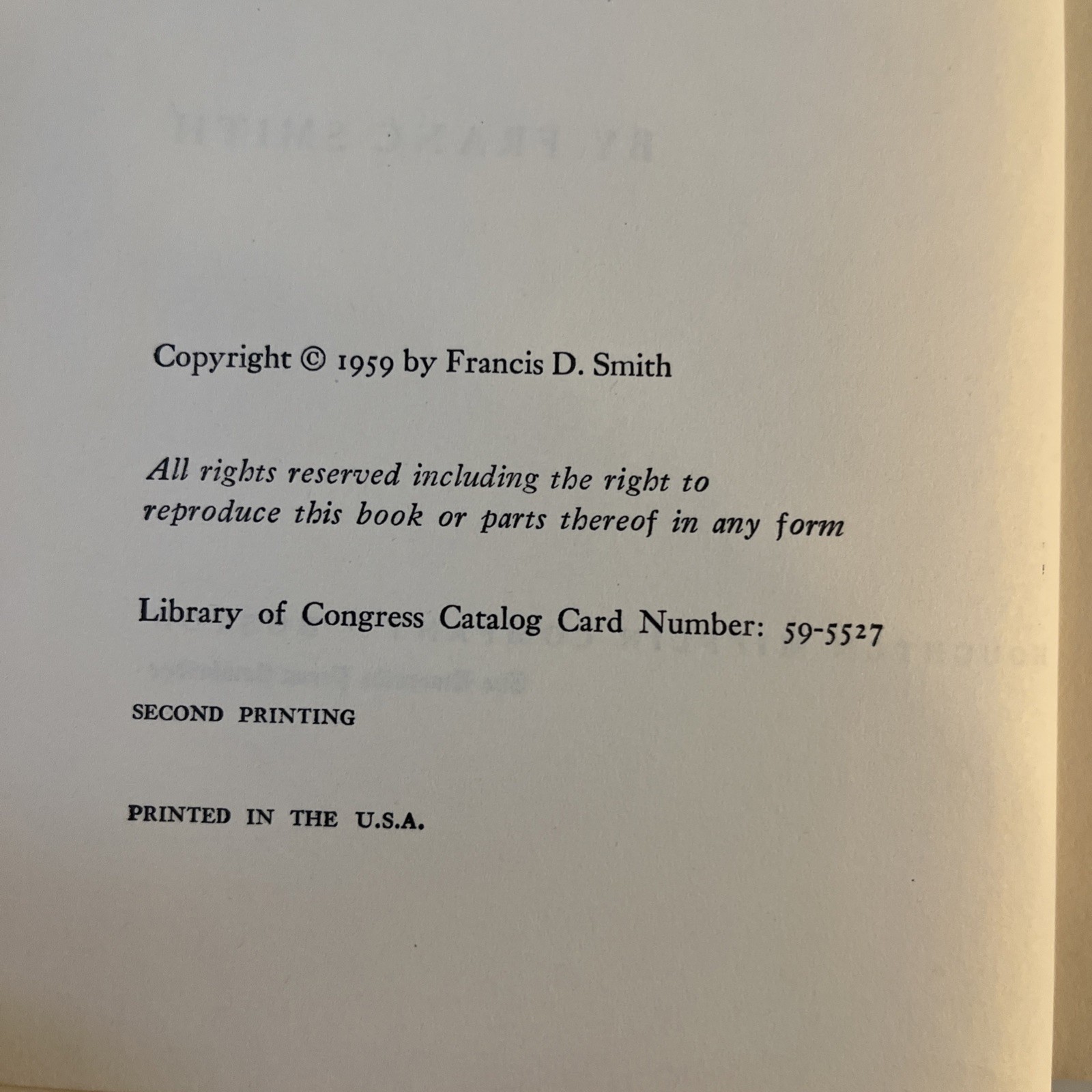Harry Vernon at Prep First Edition second Printing: Autographed Personalized