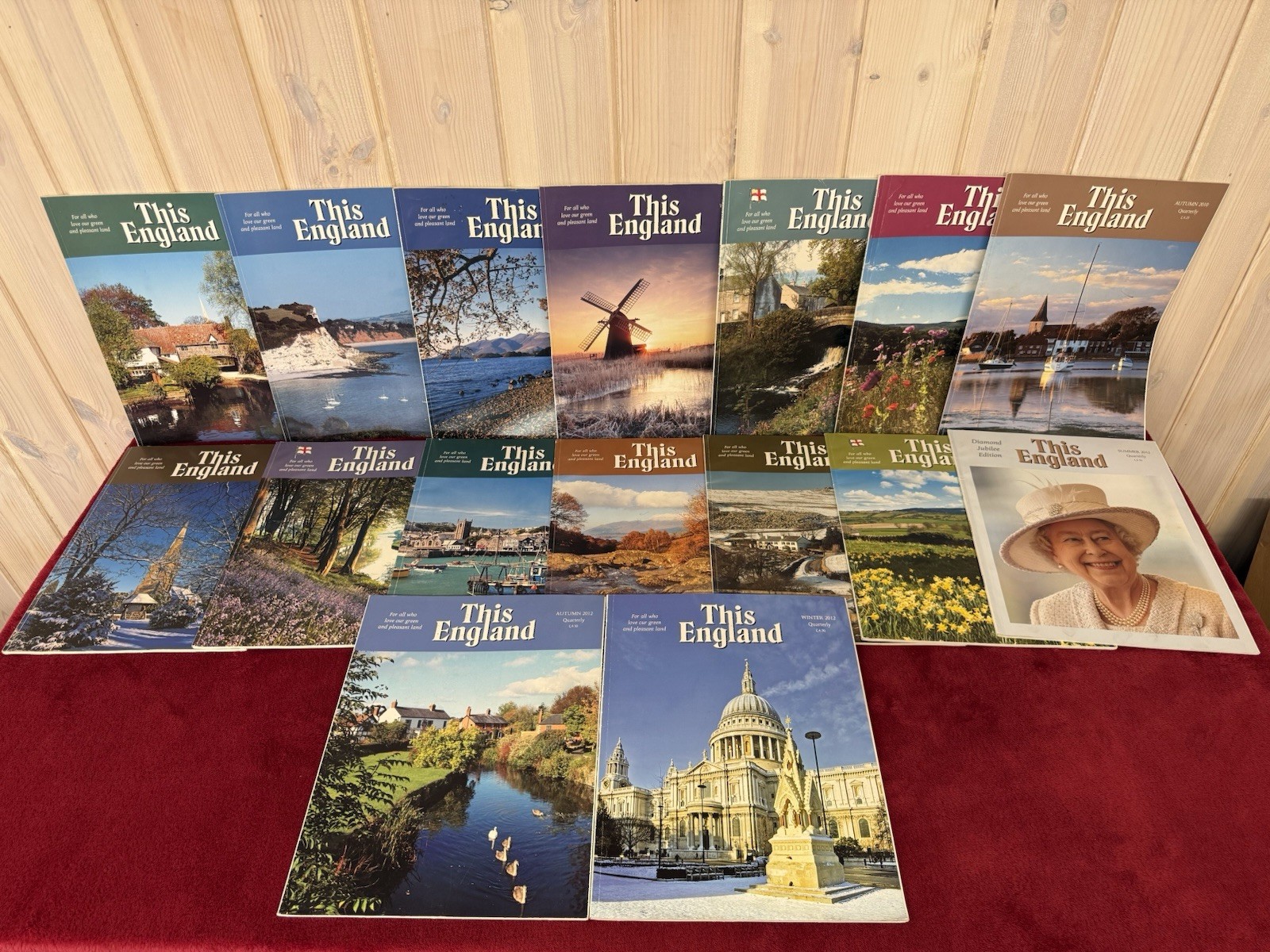 This England Magazine Bundle x16 Years 2009-2012 4 per year Spr. Sum. Aut .Wint