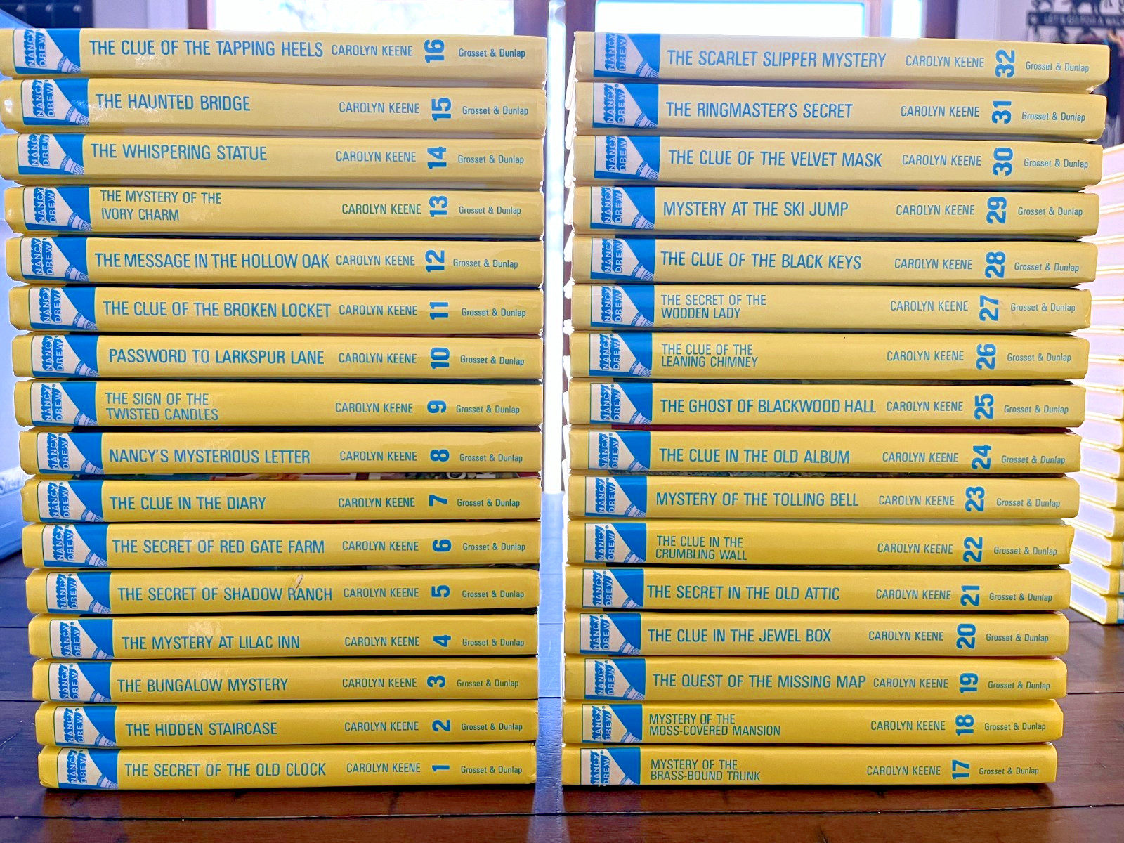 Complete Nancy Drew Flashlight Hard Cover Book Set 1-56