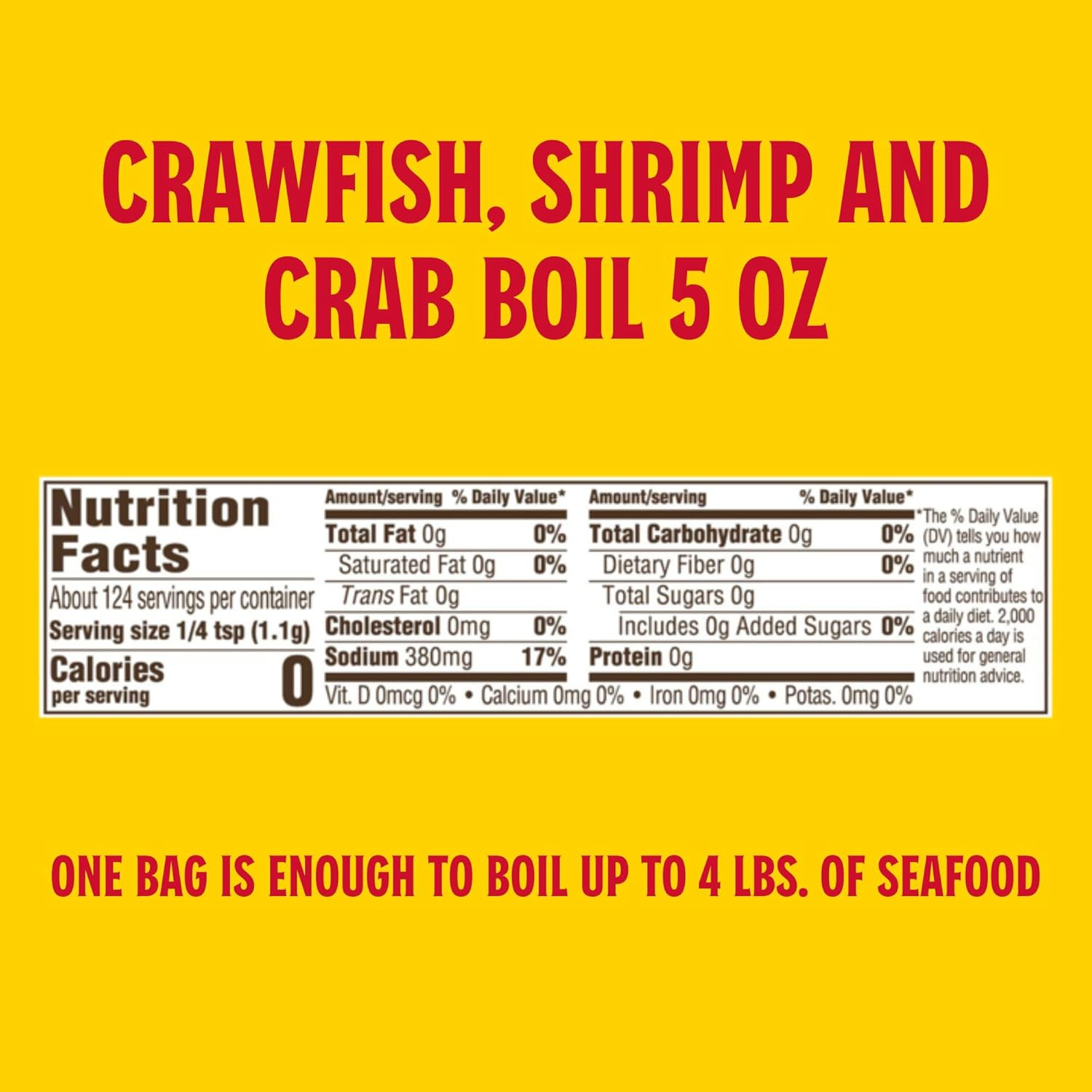 Louisiana Boil Crwfsh Crab Shrimp, 5 Oz (Pack of 4)