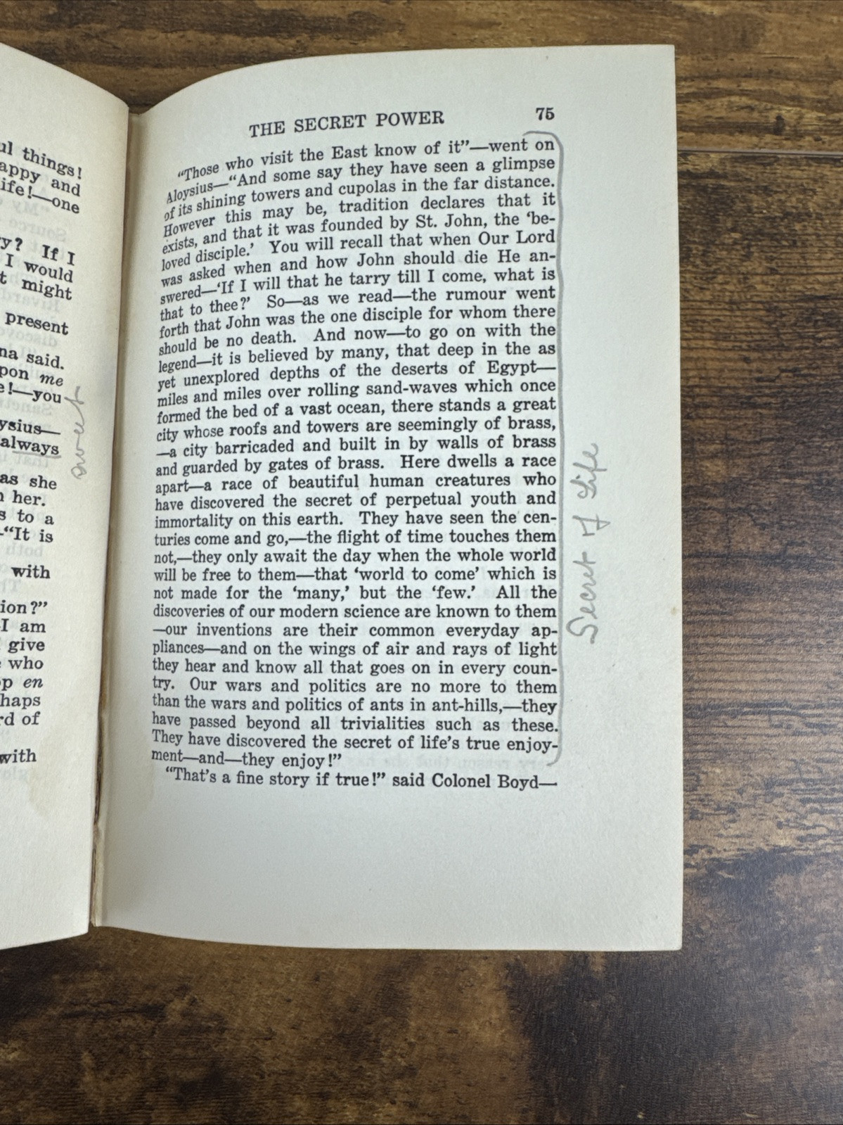 THE SECRET POWER BY MARIE CORELLI – 1921 FIRST EDITION – MYSTICISM/METAPHYSICS