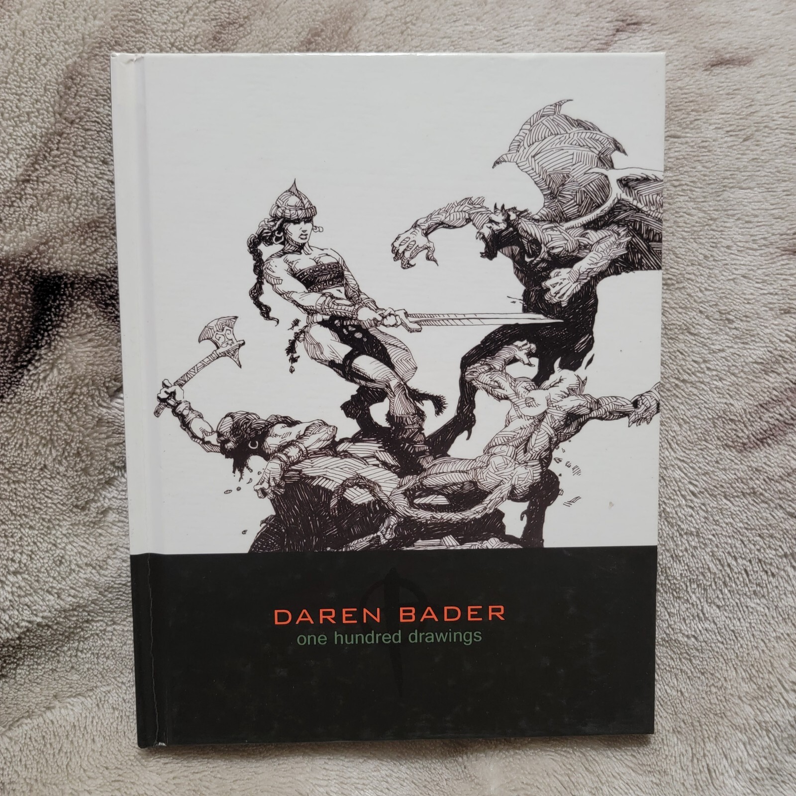 One Hundred Drawings By Daren Bader SIGNED First Edition 2012 Hardcover Artwork