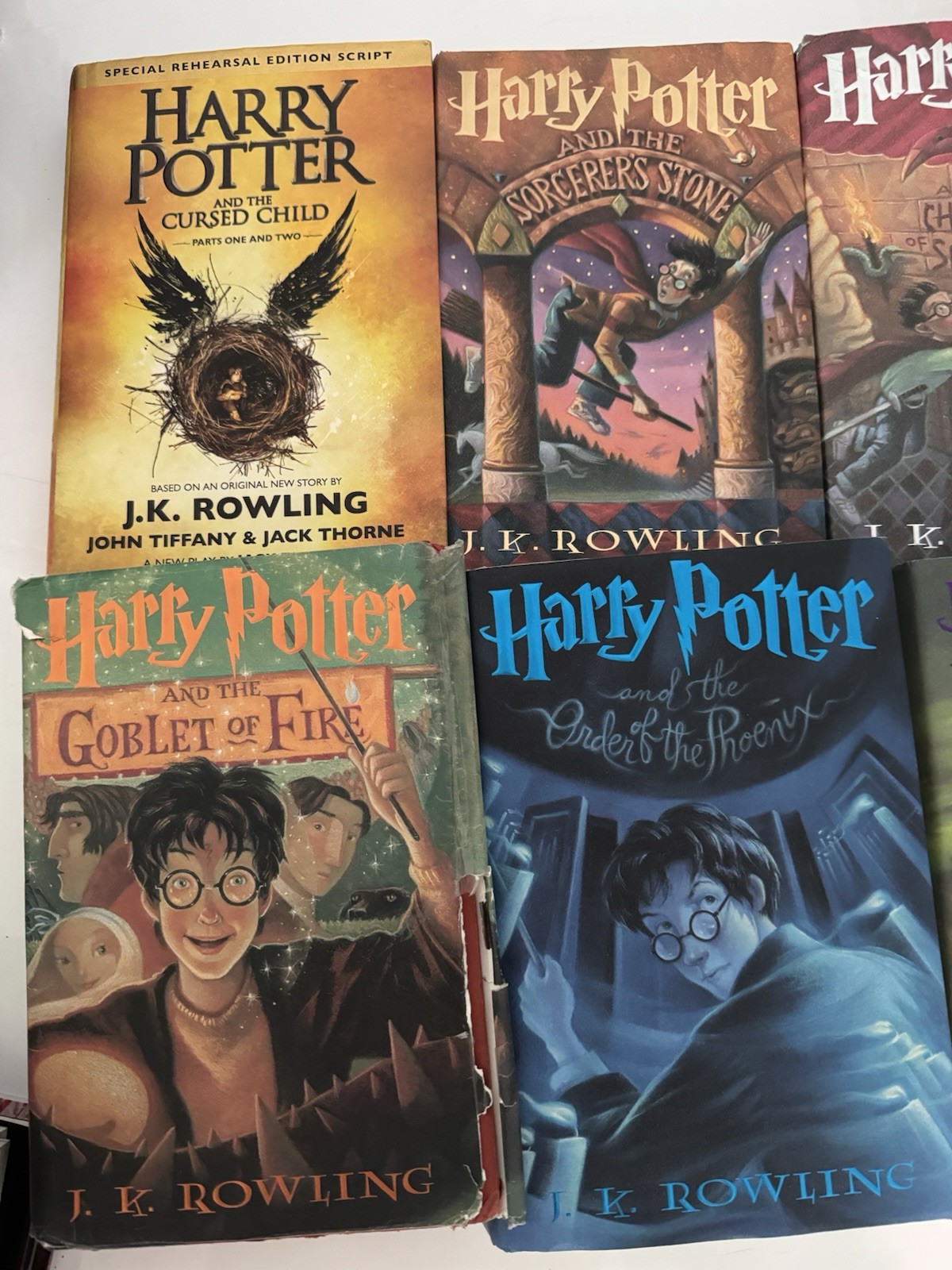 Harry Potter Complete Hardcover Set Books 1-7 + Cursed Child J.K. Rowling